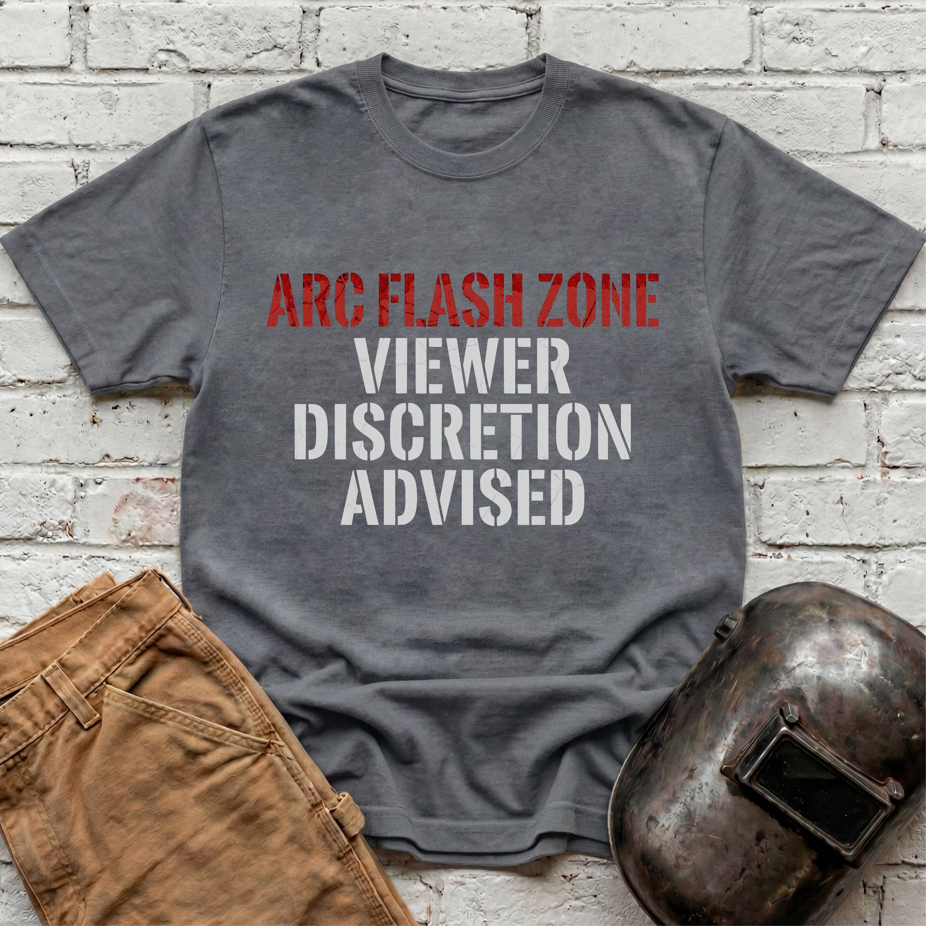 ARC FLASH ZONE Viewer Discretion Advised T-shirt