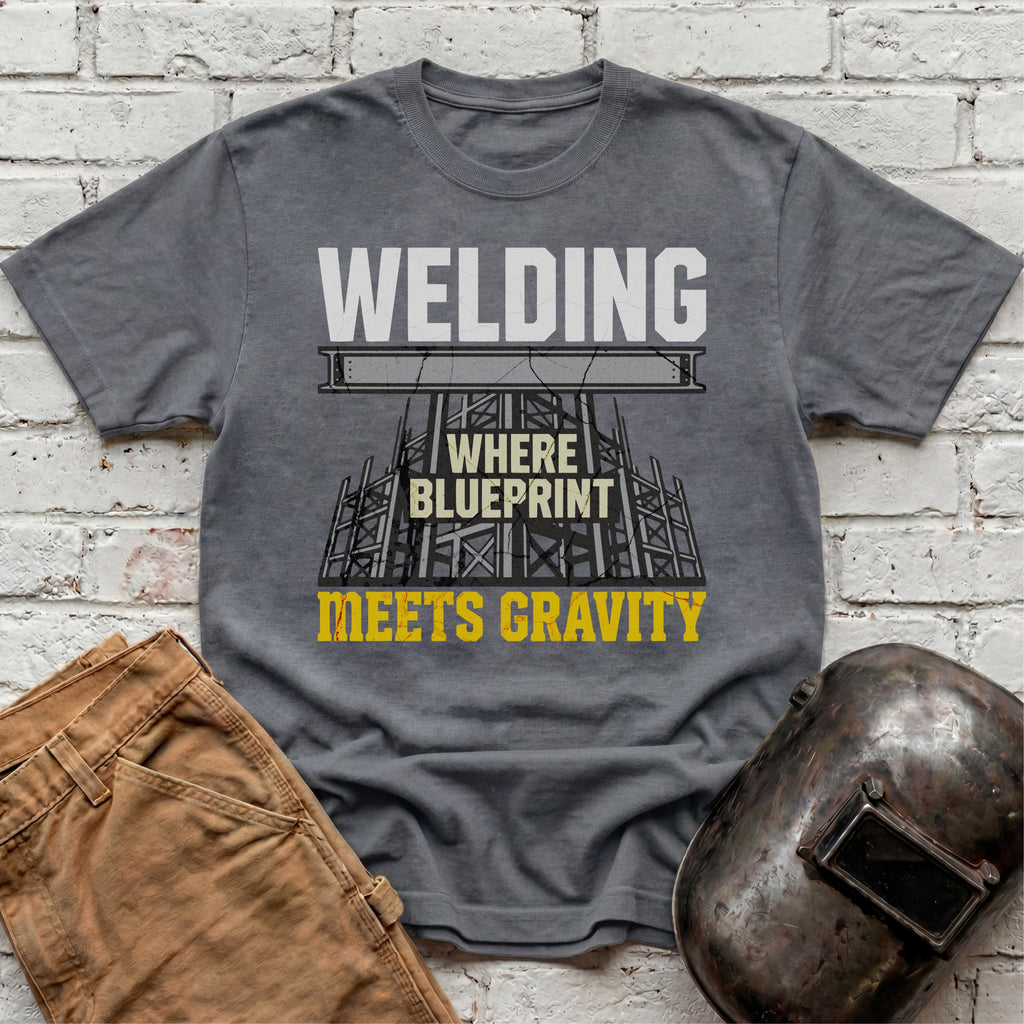 Where Blueprint Meets Gravity T-shirt