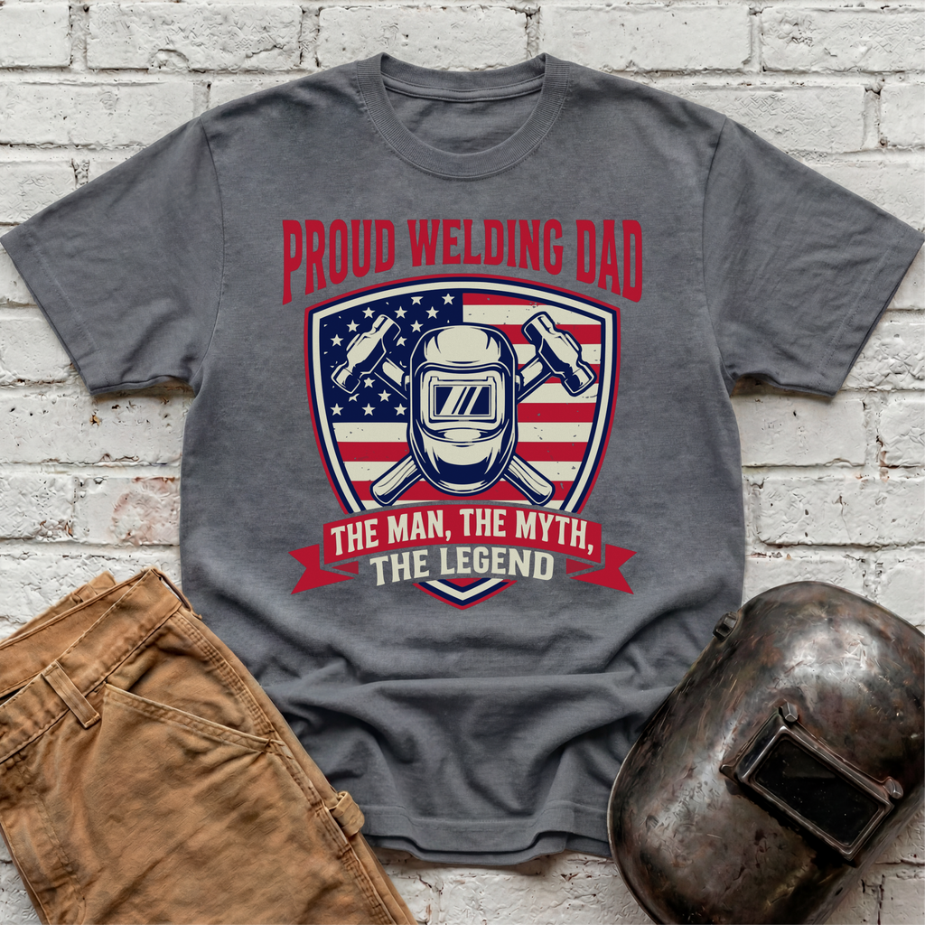 Proud Welding Dad T-shirt