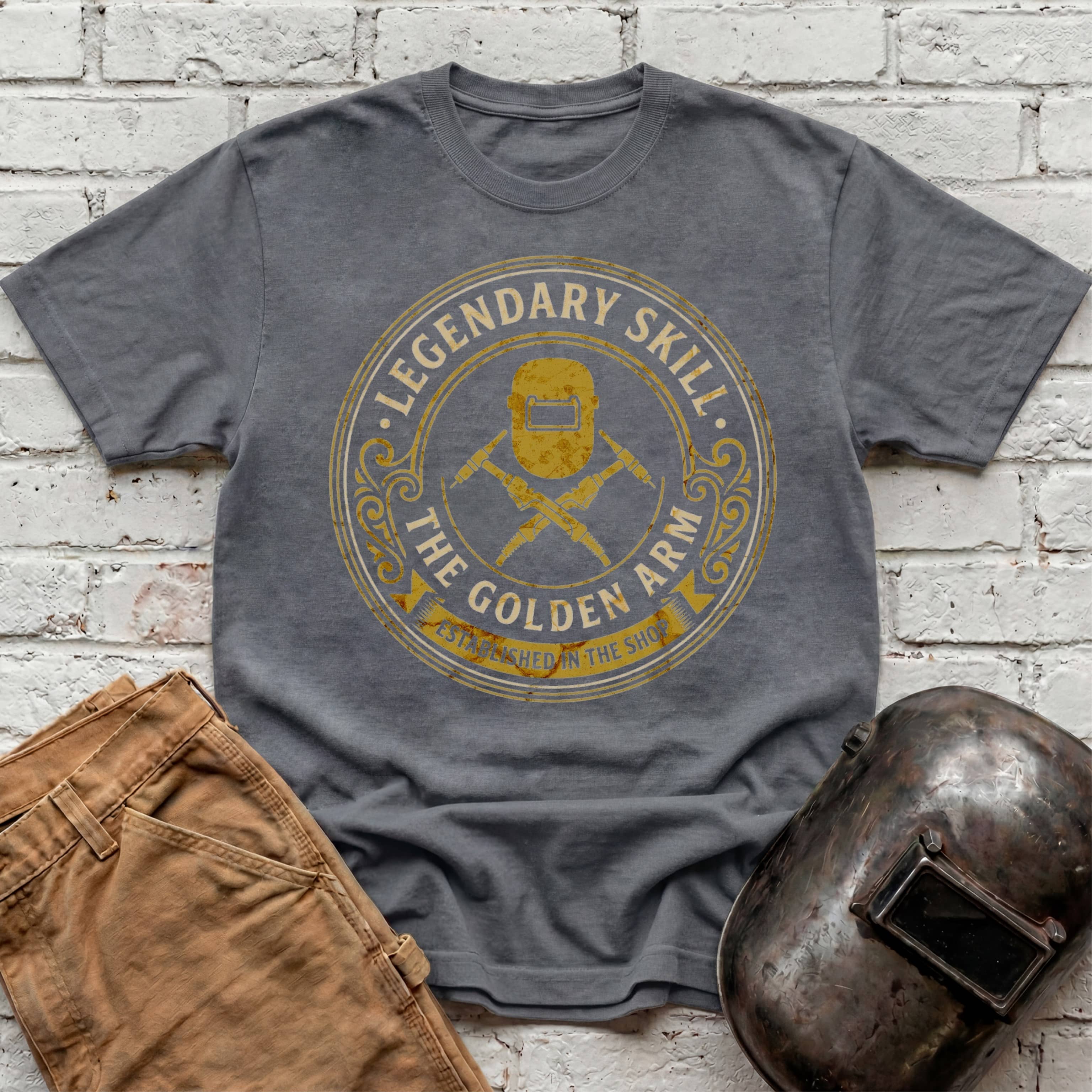 Golden Arm TIG badge T-shirt