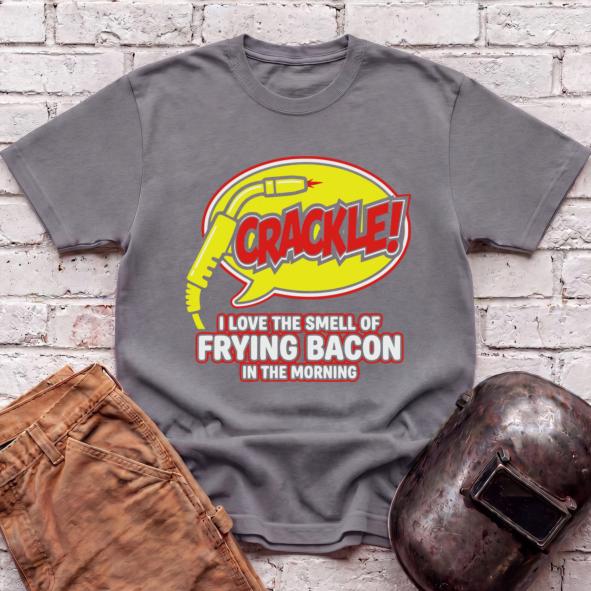 CRACKLE Frying Bacon T-shirt