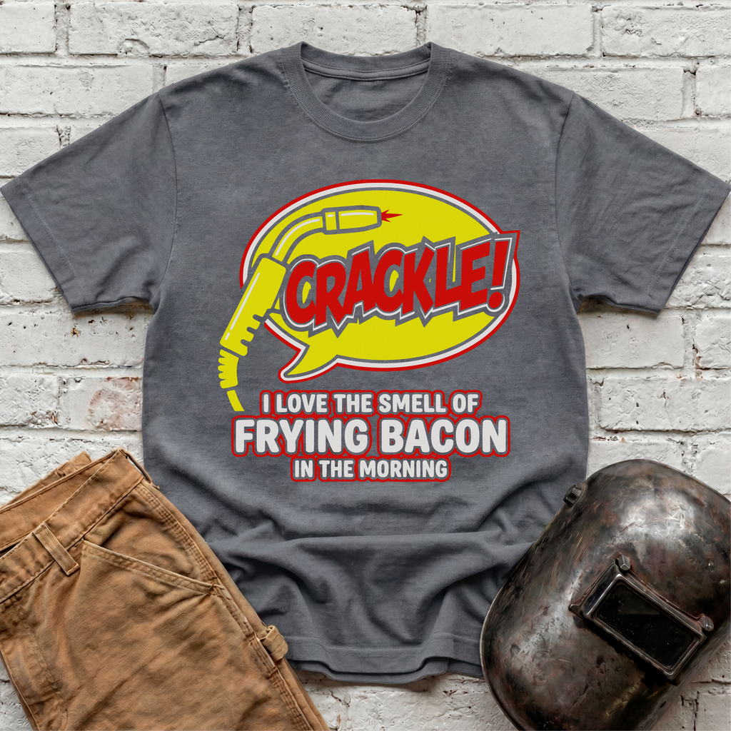 CRACKLE Frying Bacon T-shirt