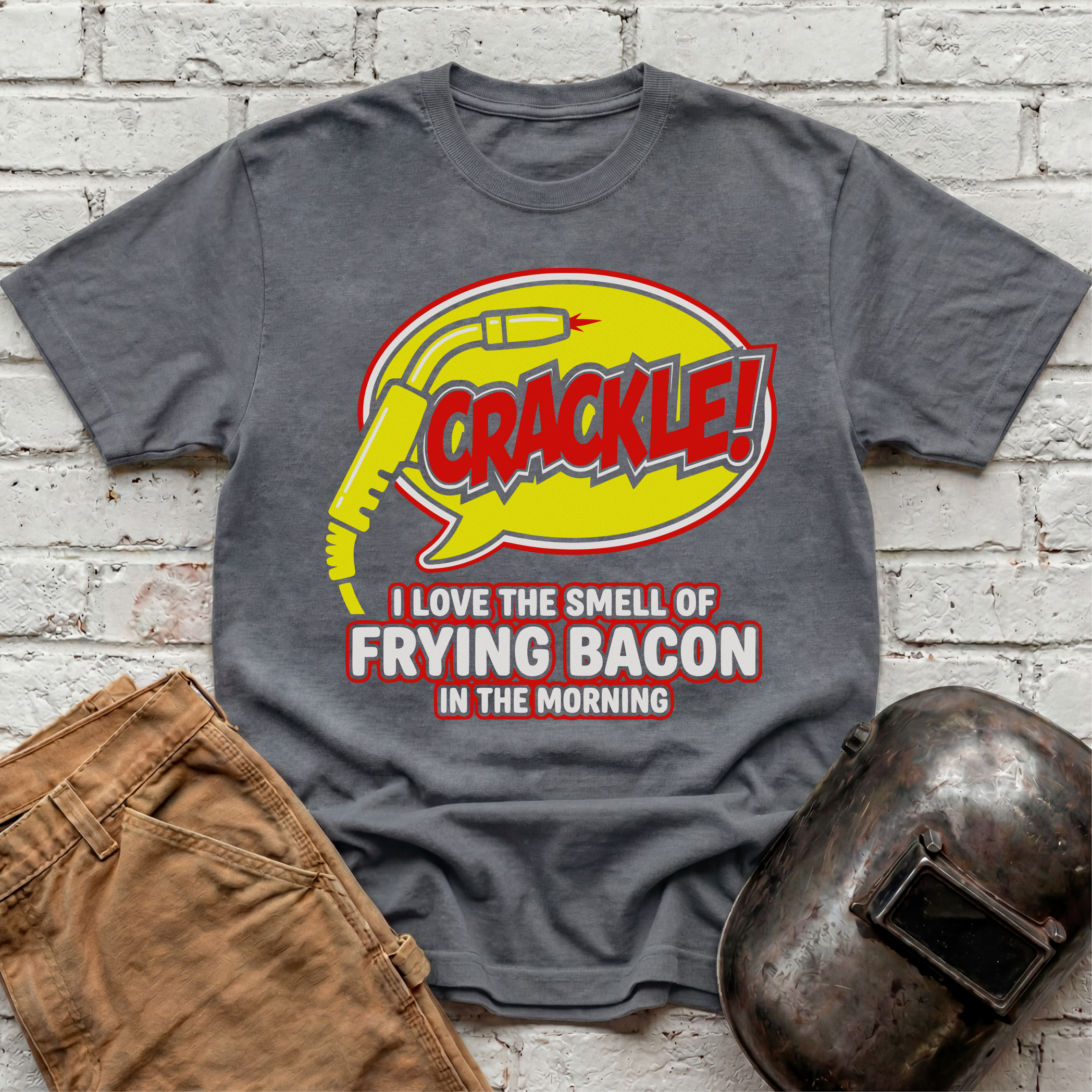 CRACKLE Frying Bacon T-shirt