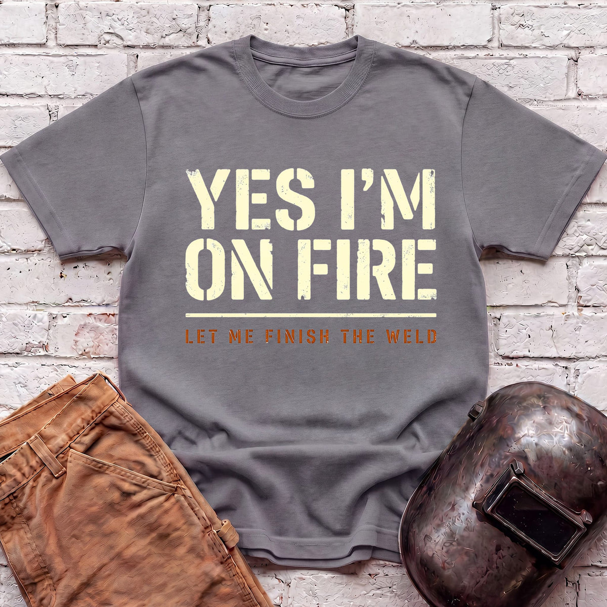 Let me finish the Weld T-shirt