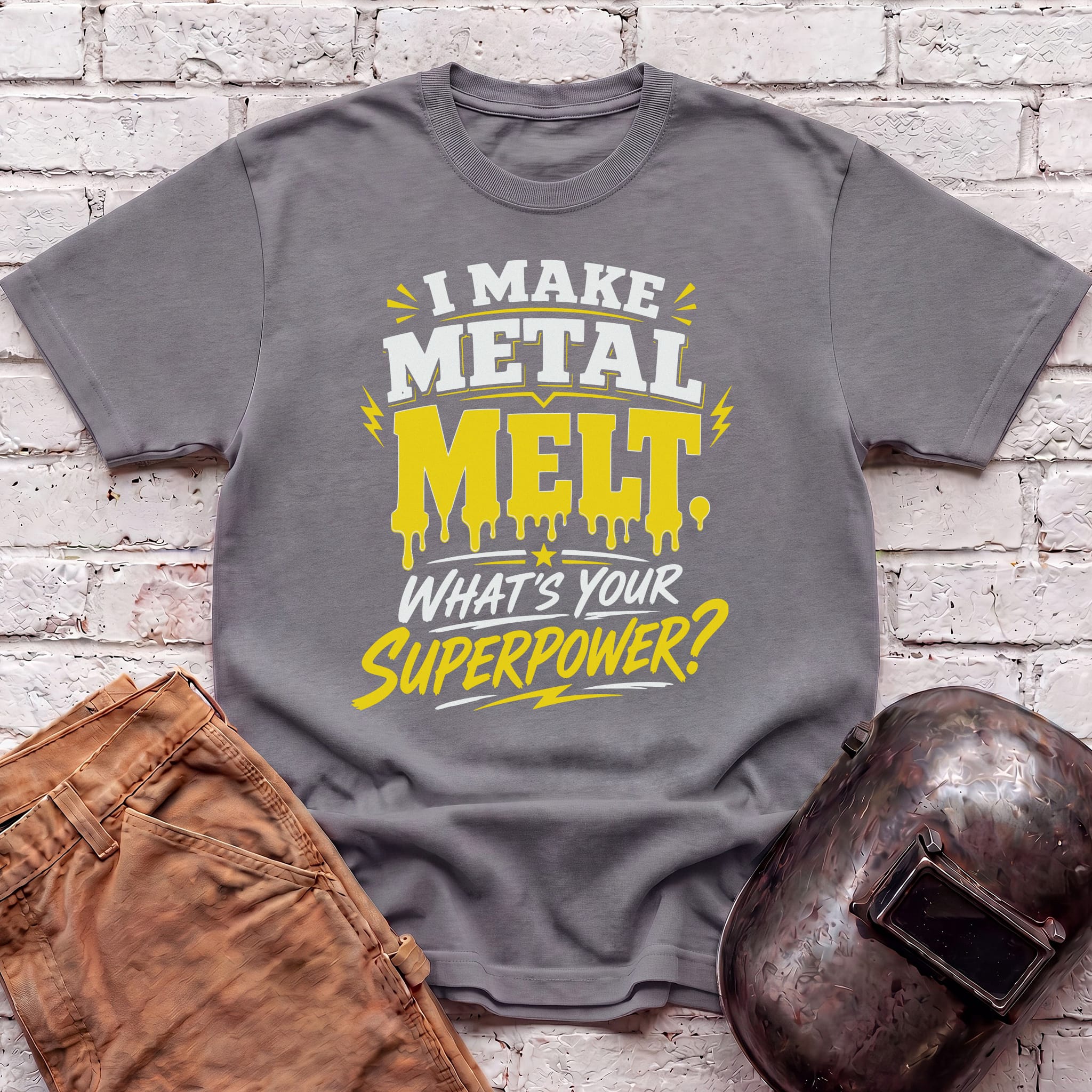 Melting Metal Superpower T-shirt