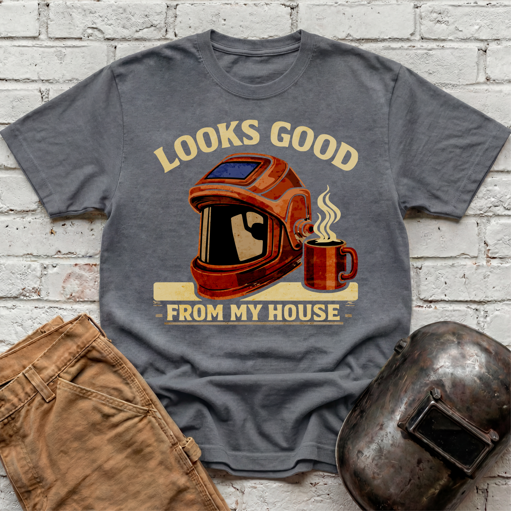 Looks good from my house with coffee T-shirt