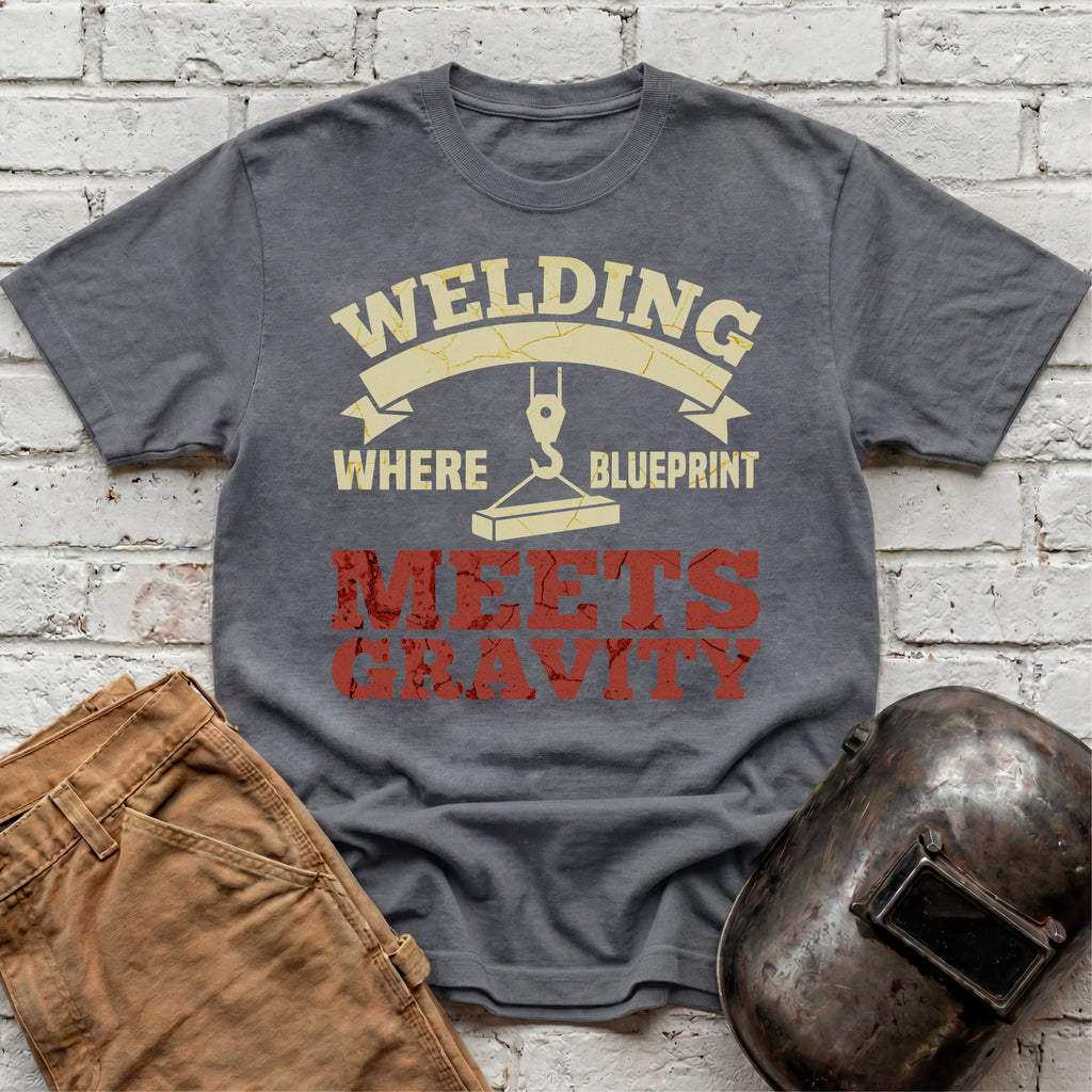 Where Blueprint Meets Gravity T-shirt