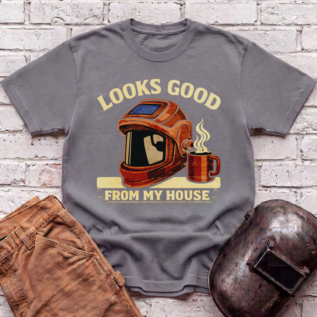 Looks good from my house with coffee T-shirt