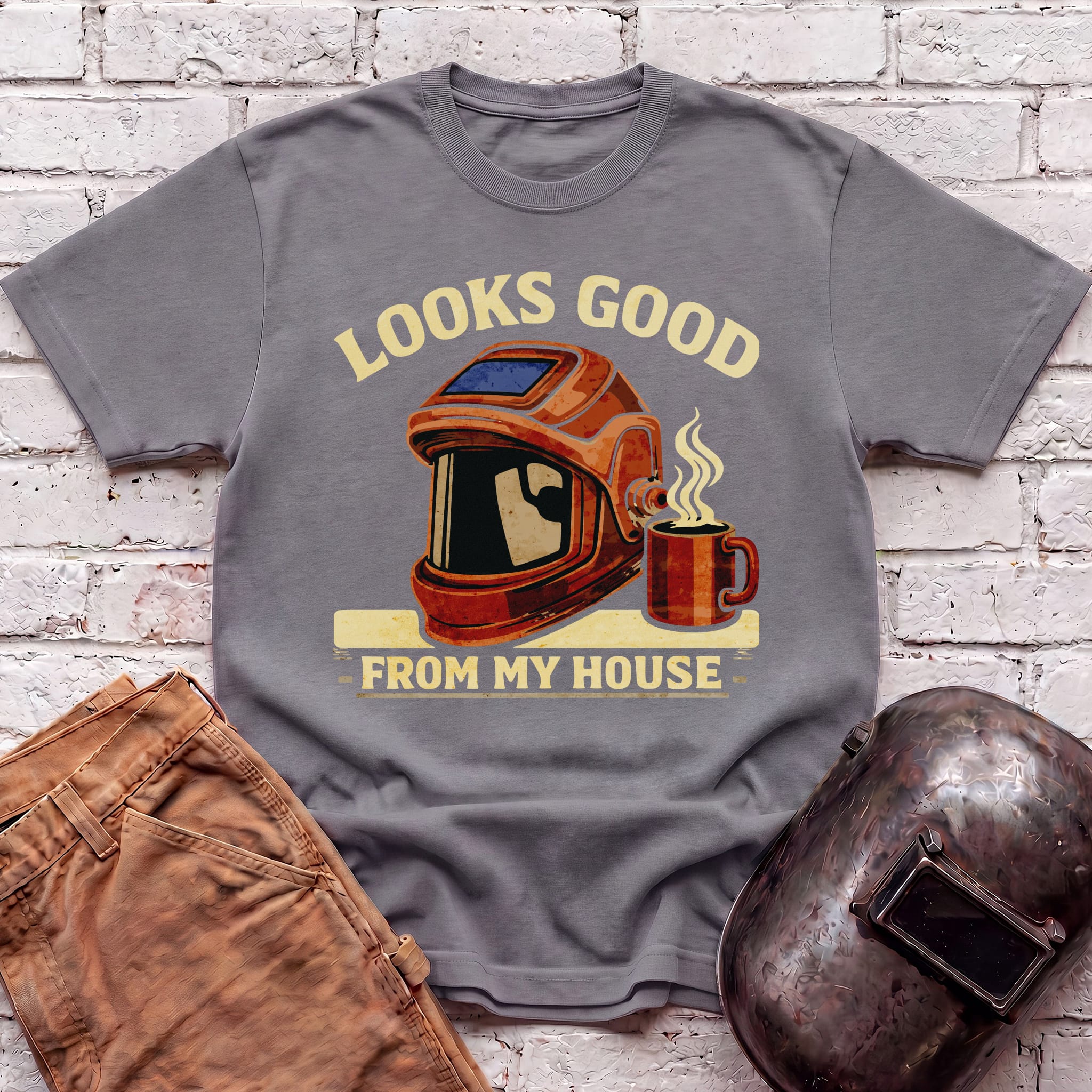 Looks good from my house with coffee T-shirt