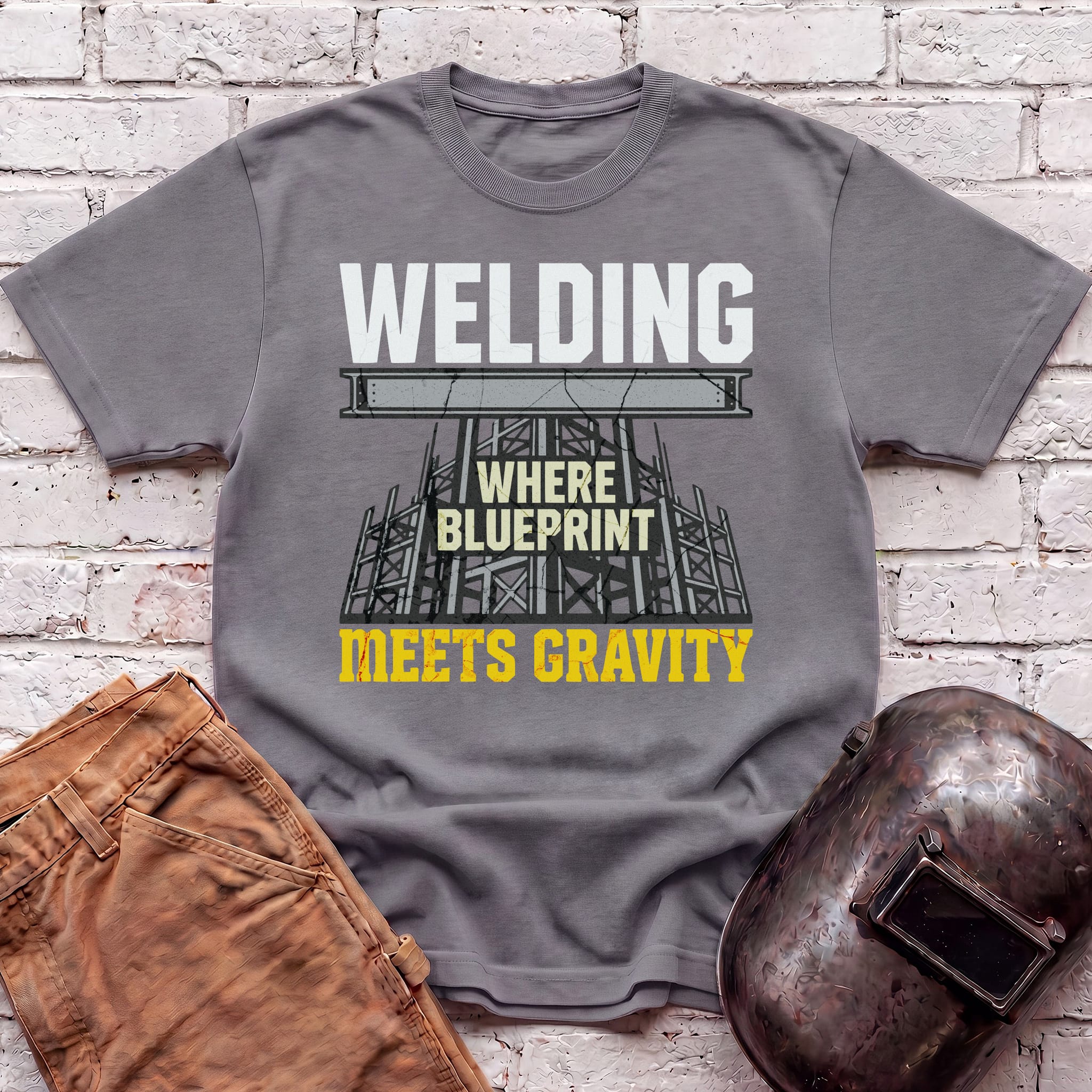 Where Blueprint Meets Gravity T-shirt