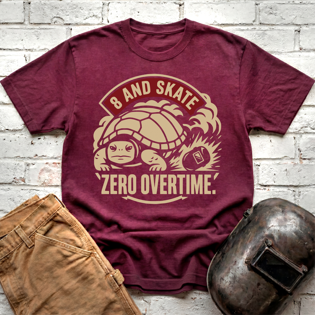 8 AND SKATE Zero Overtime Turtle T-shirt
