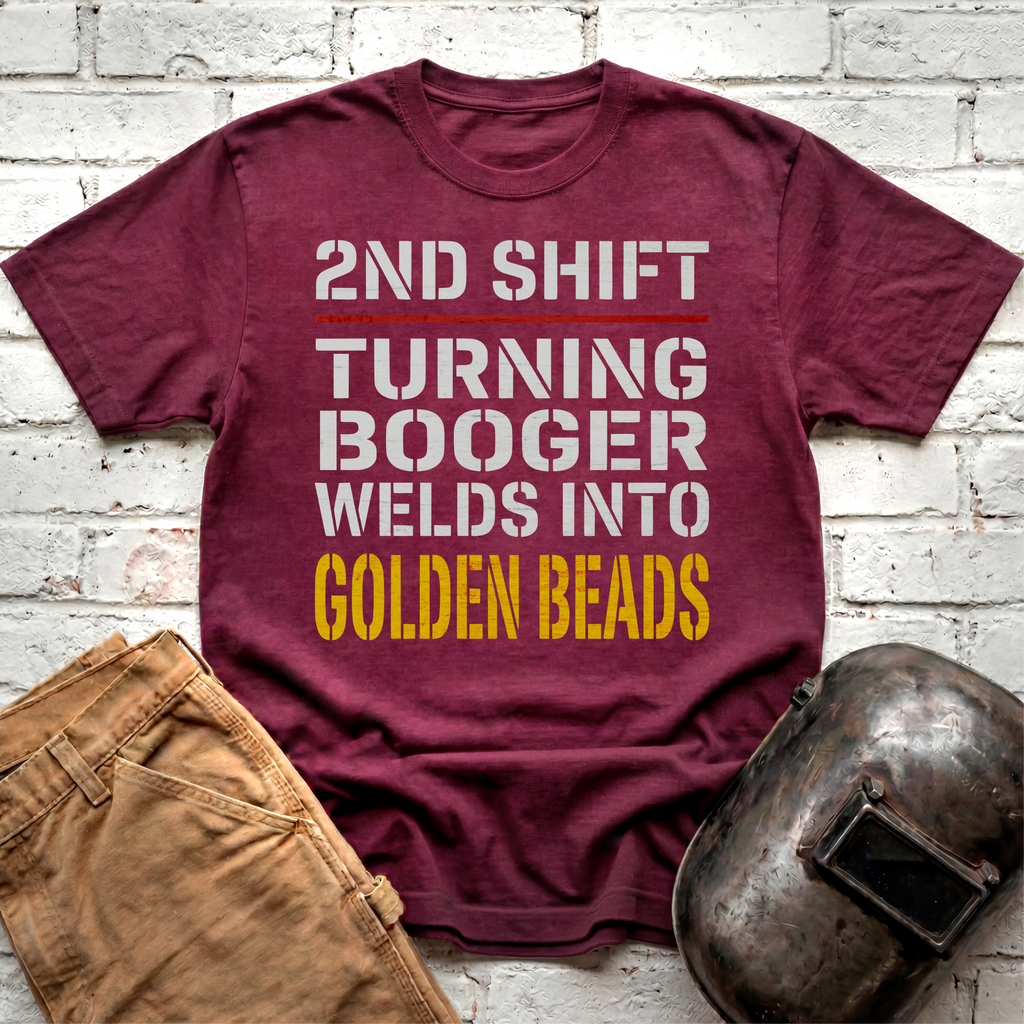 2nd SHIFT Golden BEADS T-shirt