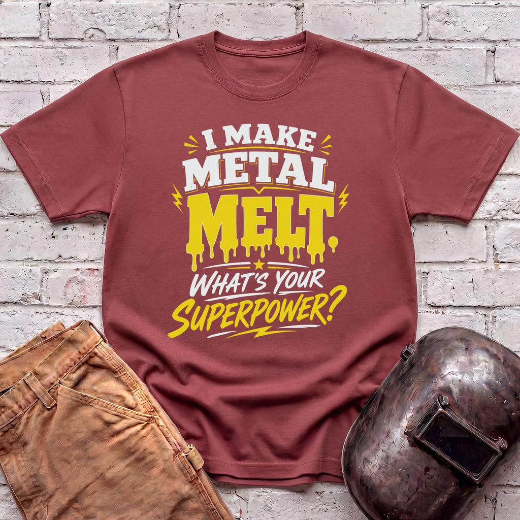 Melting Metal Superpower T-shirt