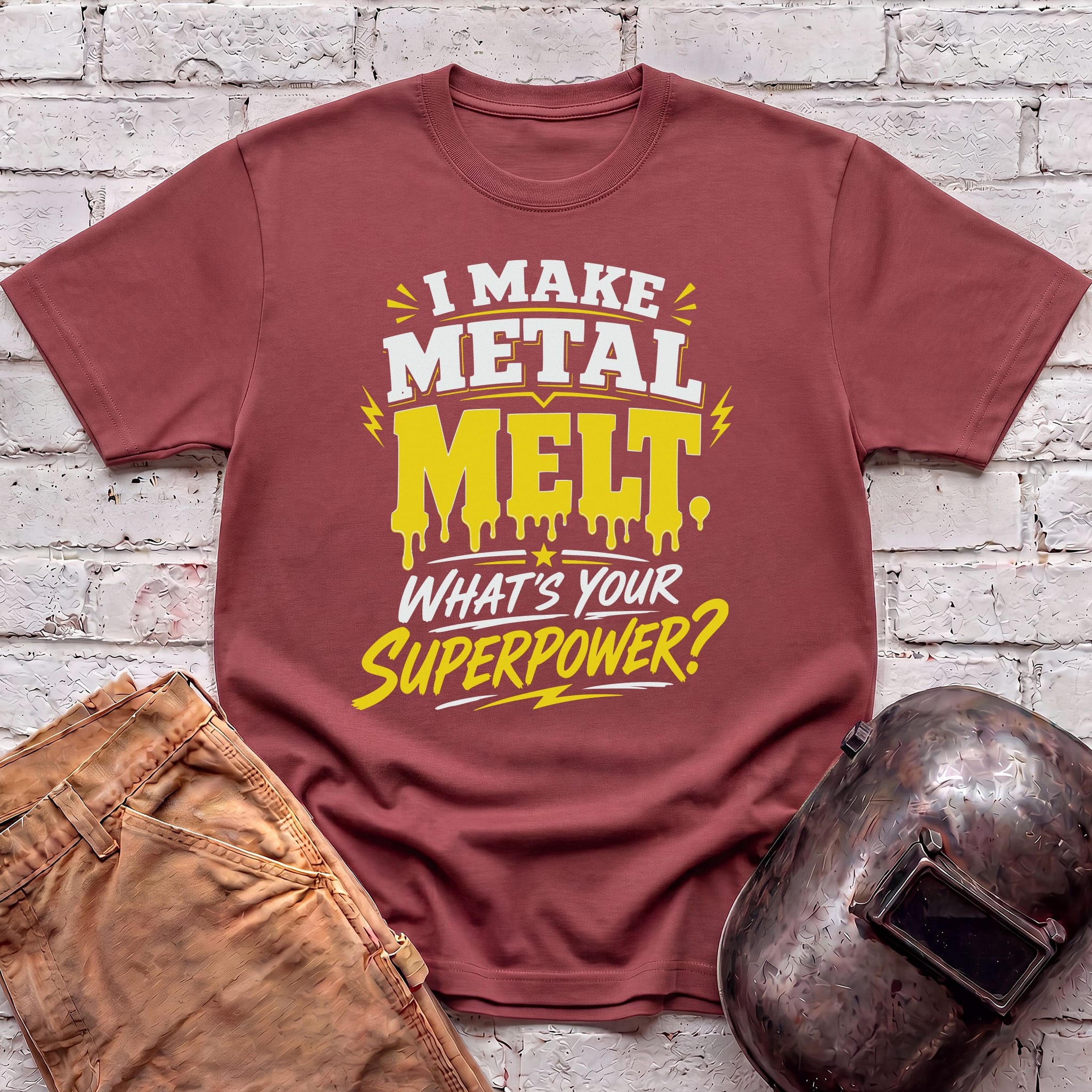Melting Metal Superpower T-shirt