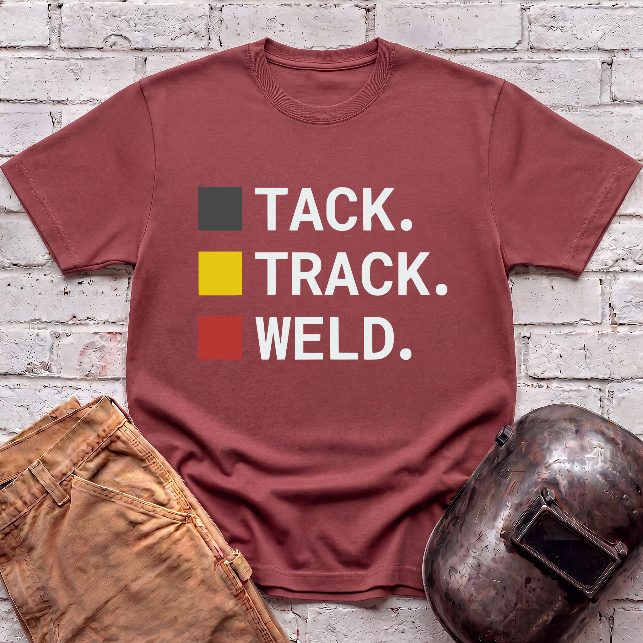 TACK. TRACK. WELD. T-shirt