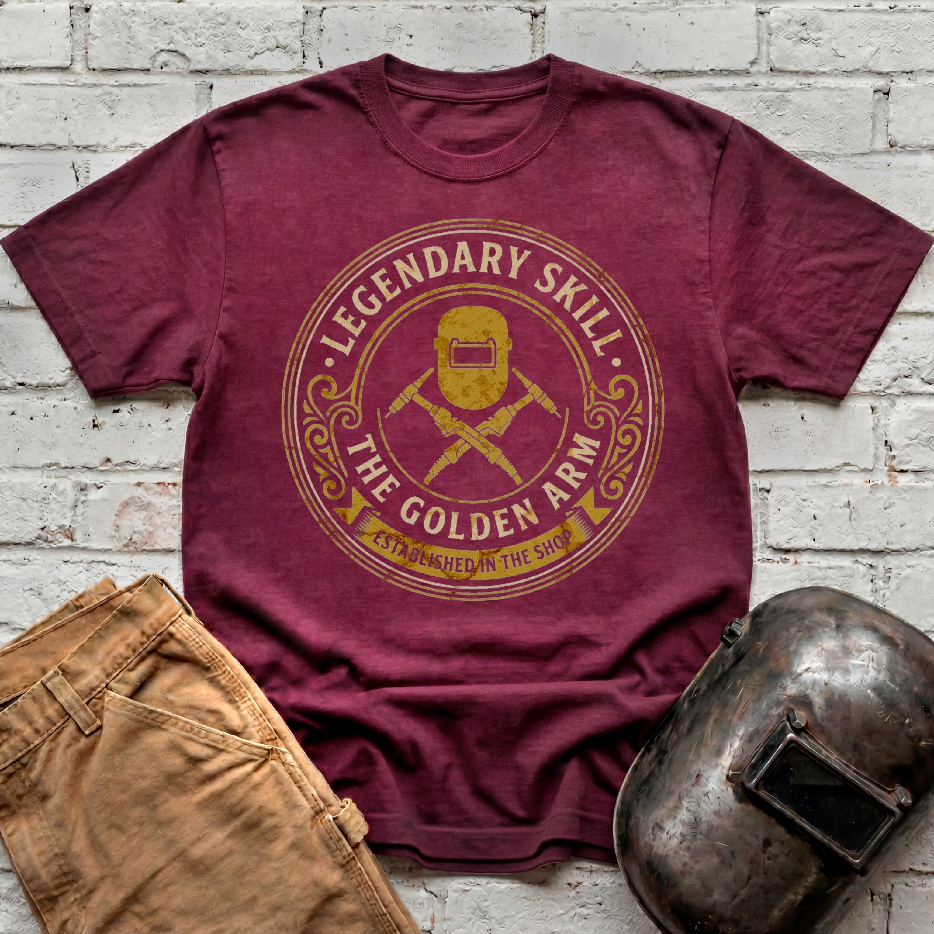 Golden Arm TIG badge T-shirt