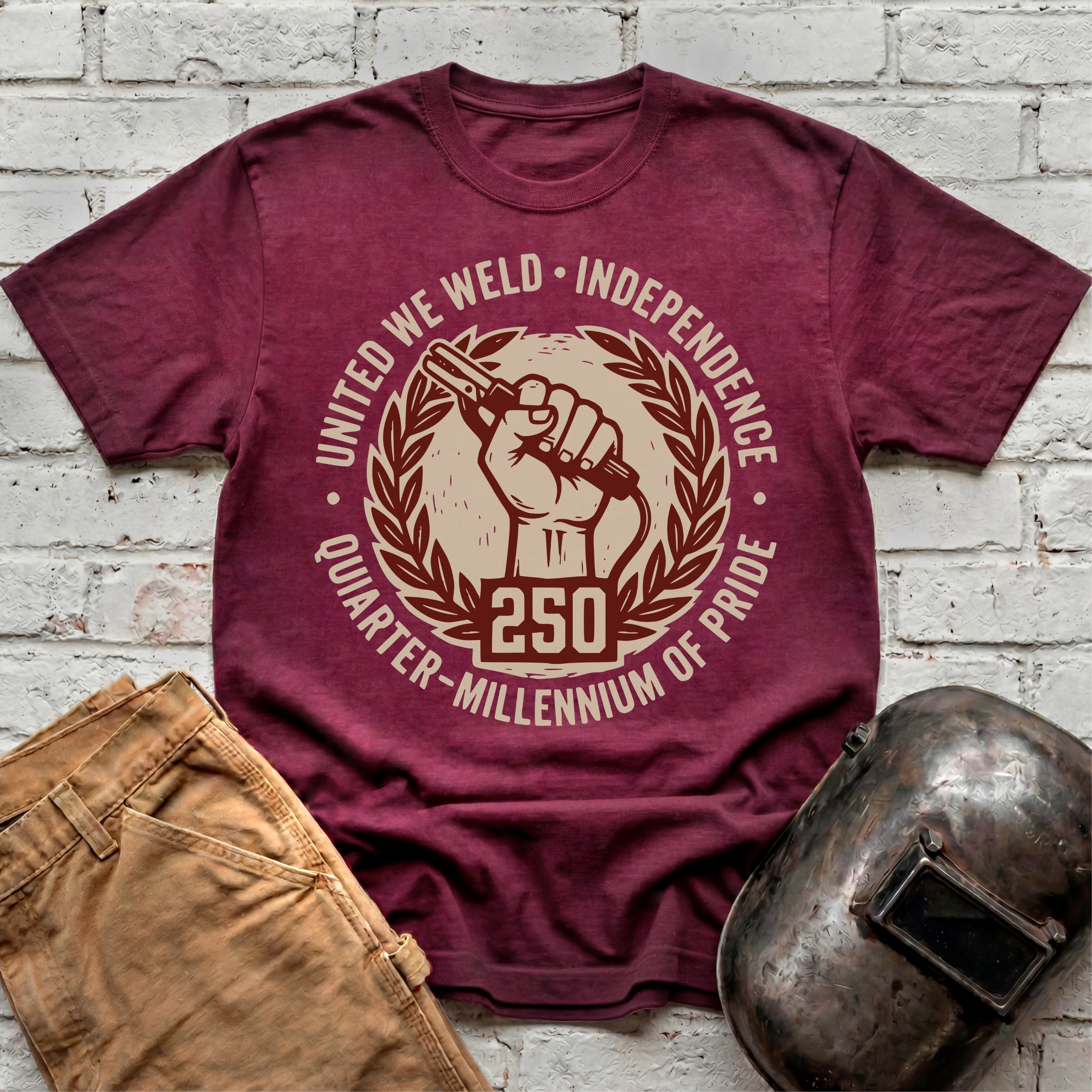 United We Weld - Quarter-Millenium of Pride T-shirt