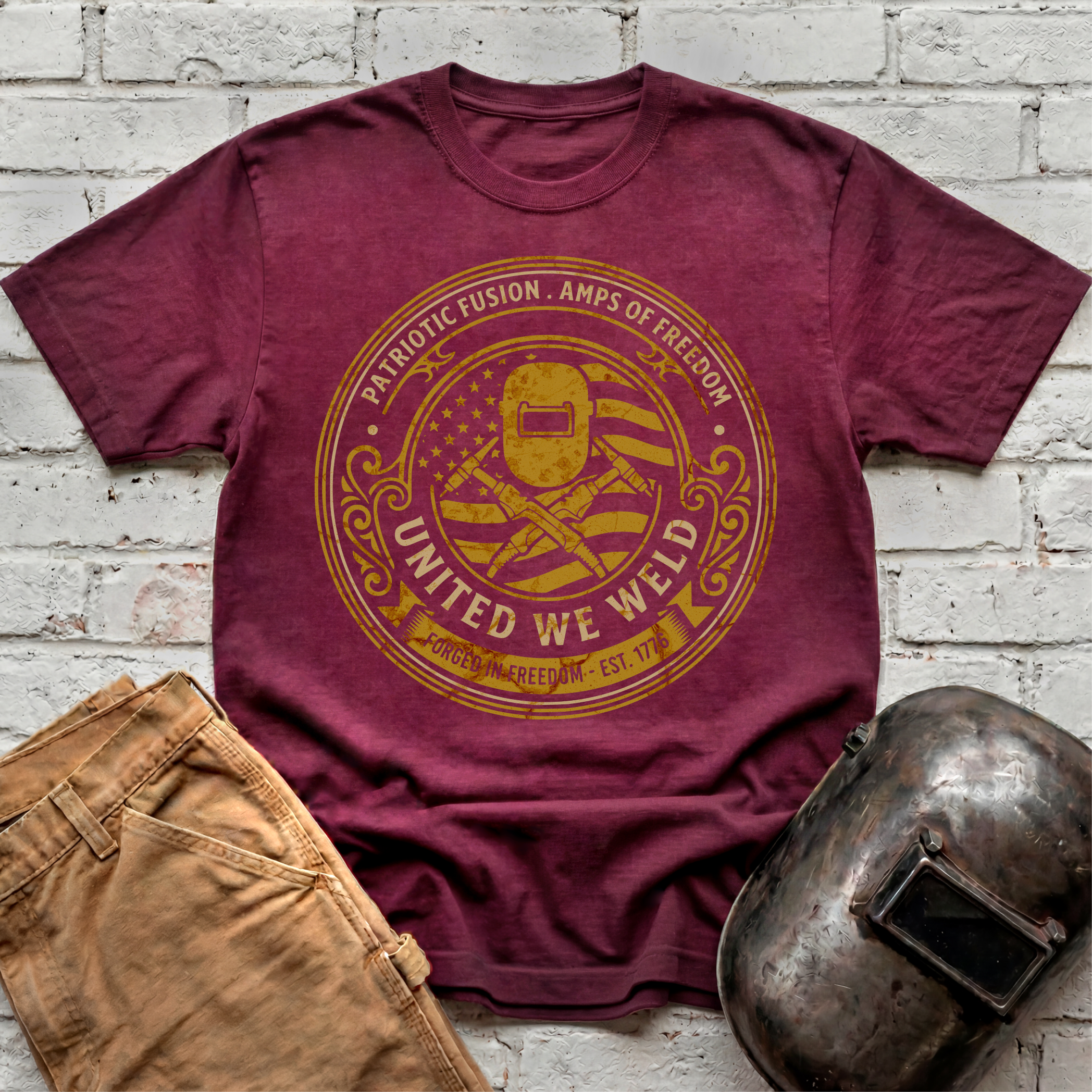 United We Weld Badge T-shirt