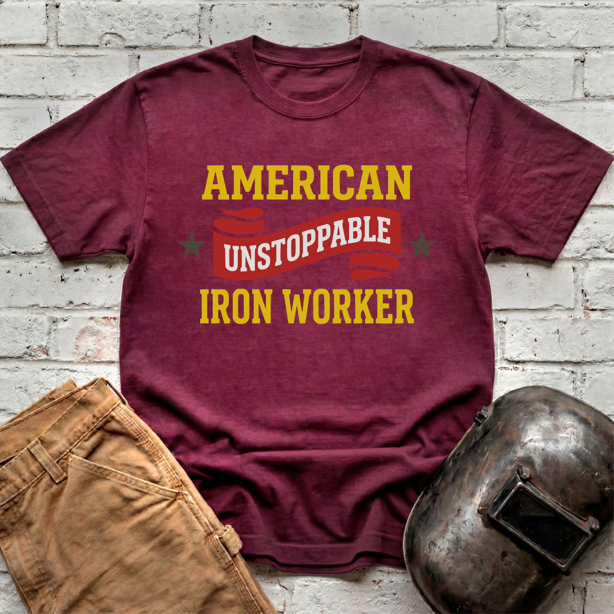 UNSTOPPABLE AMERICAN IRON WORKER T-shirt