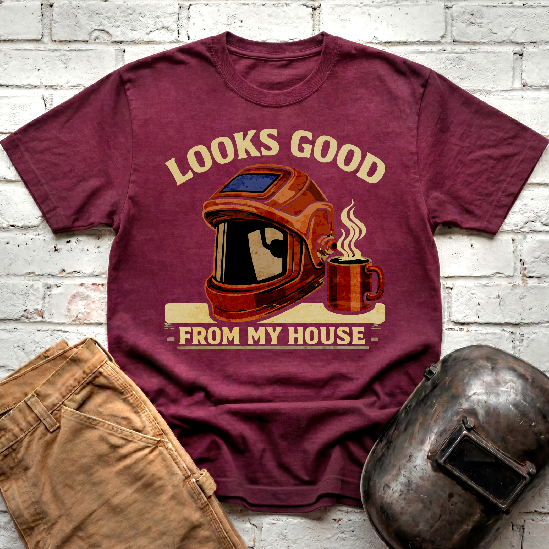 Looks good from my house with coffee T-shirt