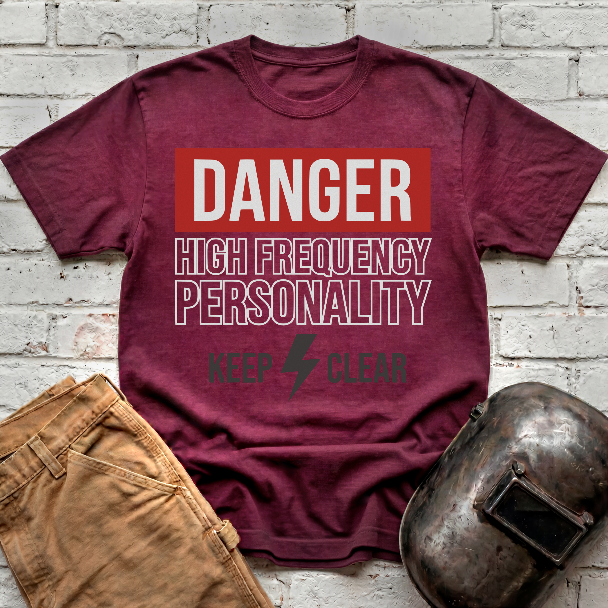 HIGH FREQUENCY PERSONALITY Danger T-shirt