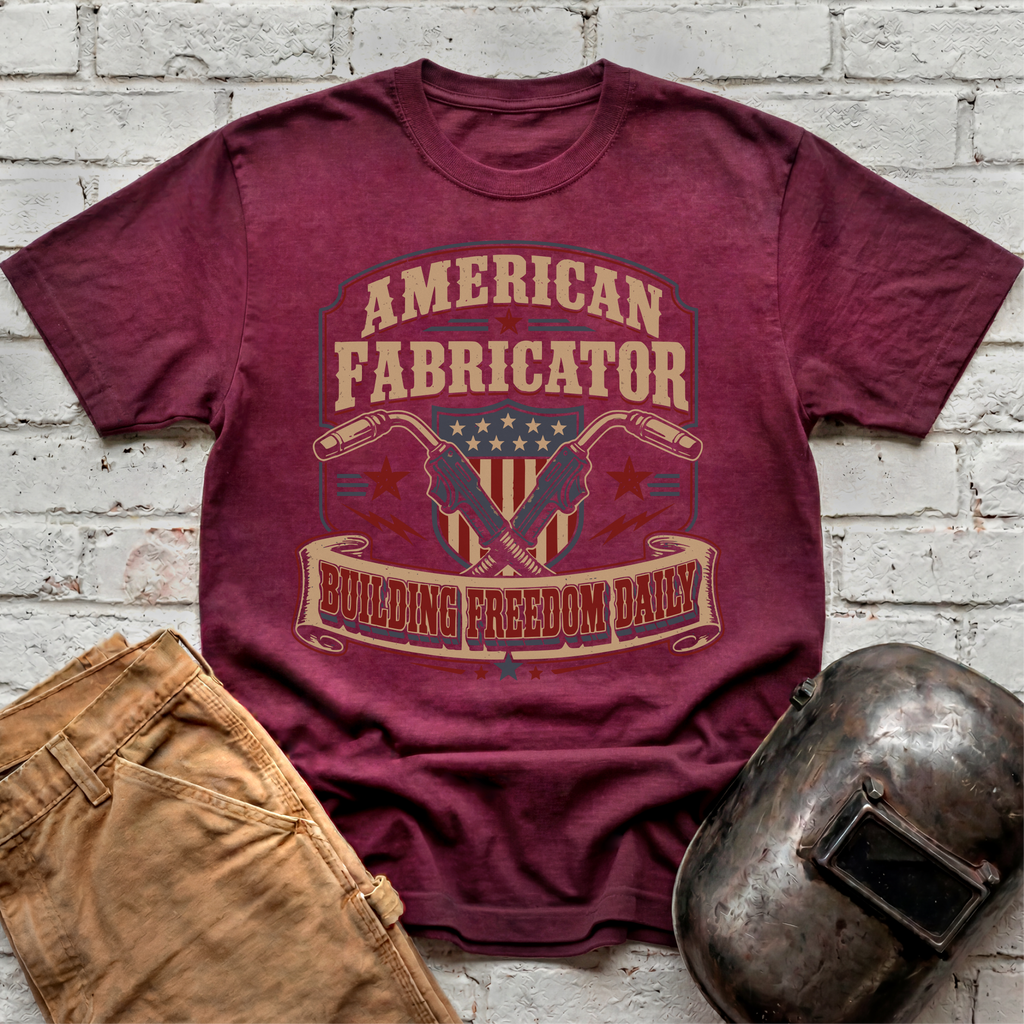 American Fabricator Building Freedom Daily T-shirt