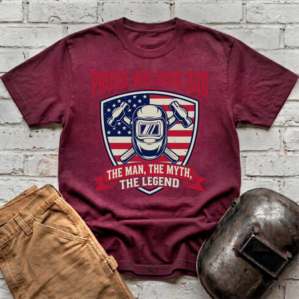 Proud Welding Dad T-shirt