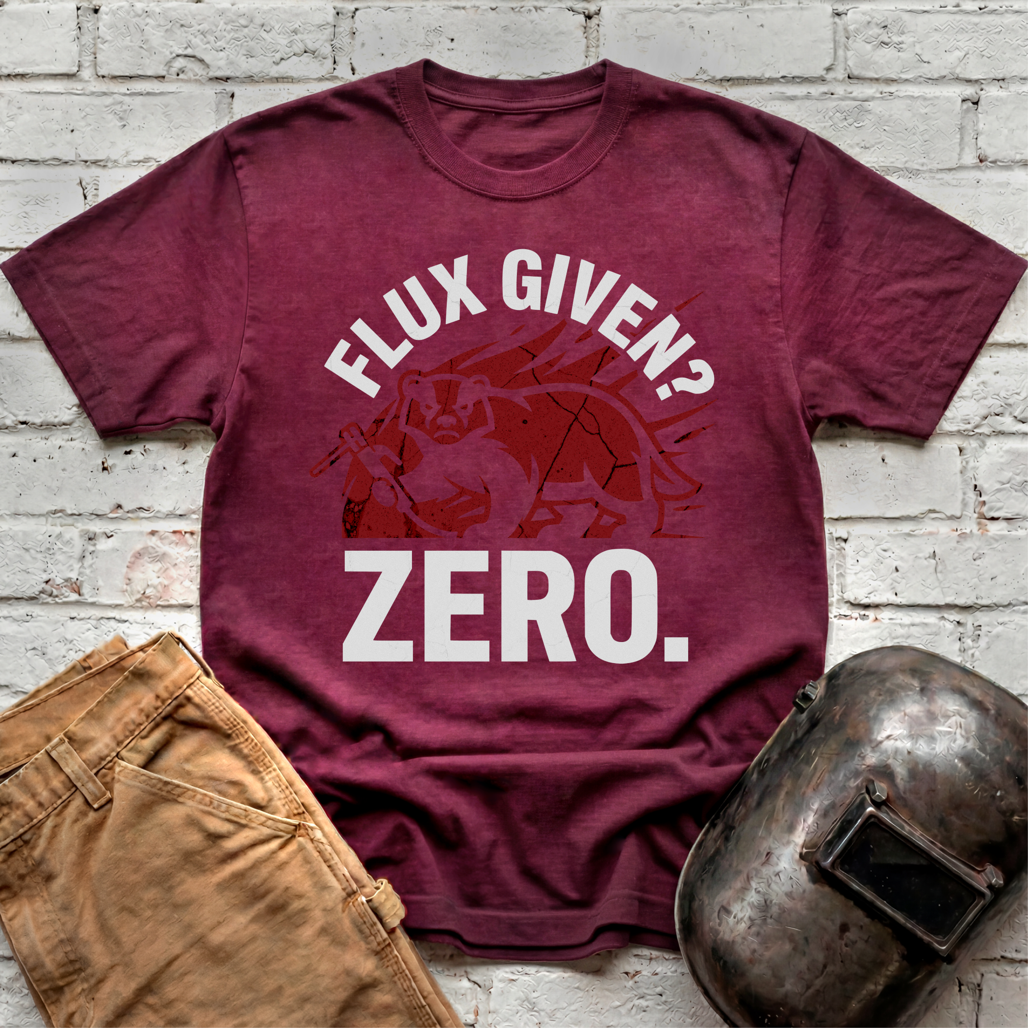 FLUX GIVEN? ZERO Badger T-shirt