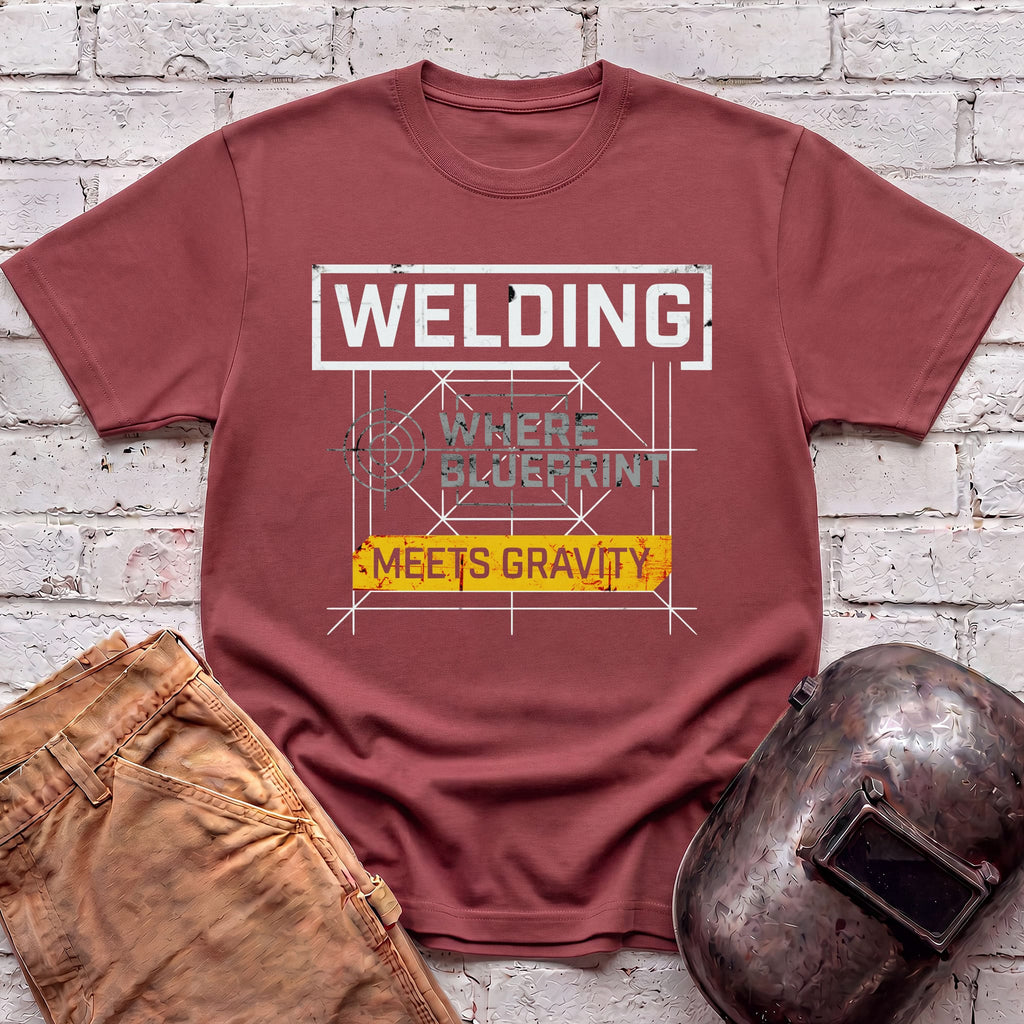 Where Blueprint Meets Gravity T-shirt