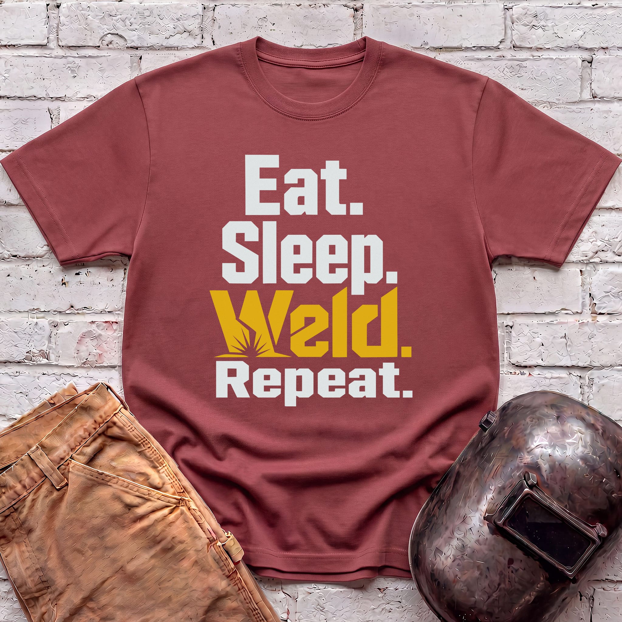 Eat. Sleep. WELD. Repeat. T-shirt