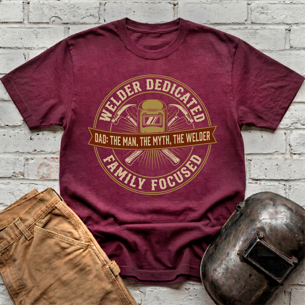 Welder Dedicated, Family Focused T-shirt
