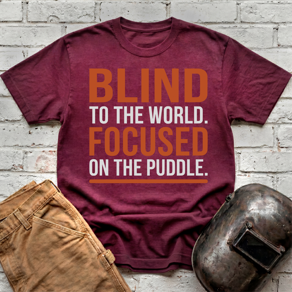 BLIND To The World FOCUSED On The Puddle T-shirt