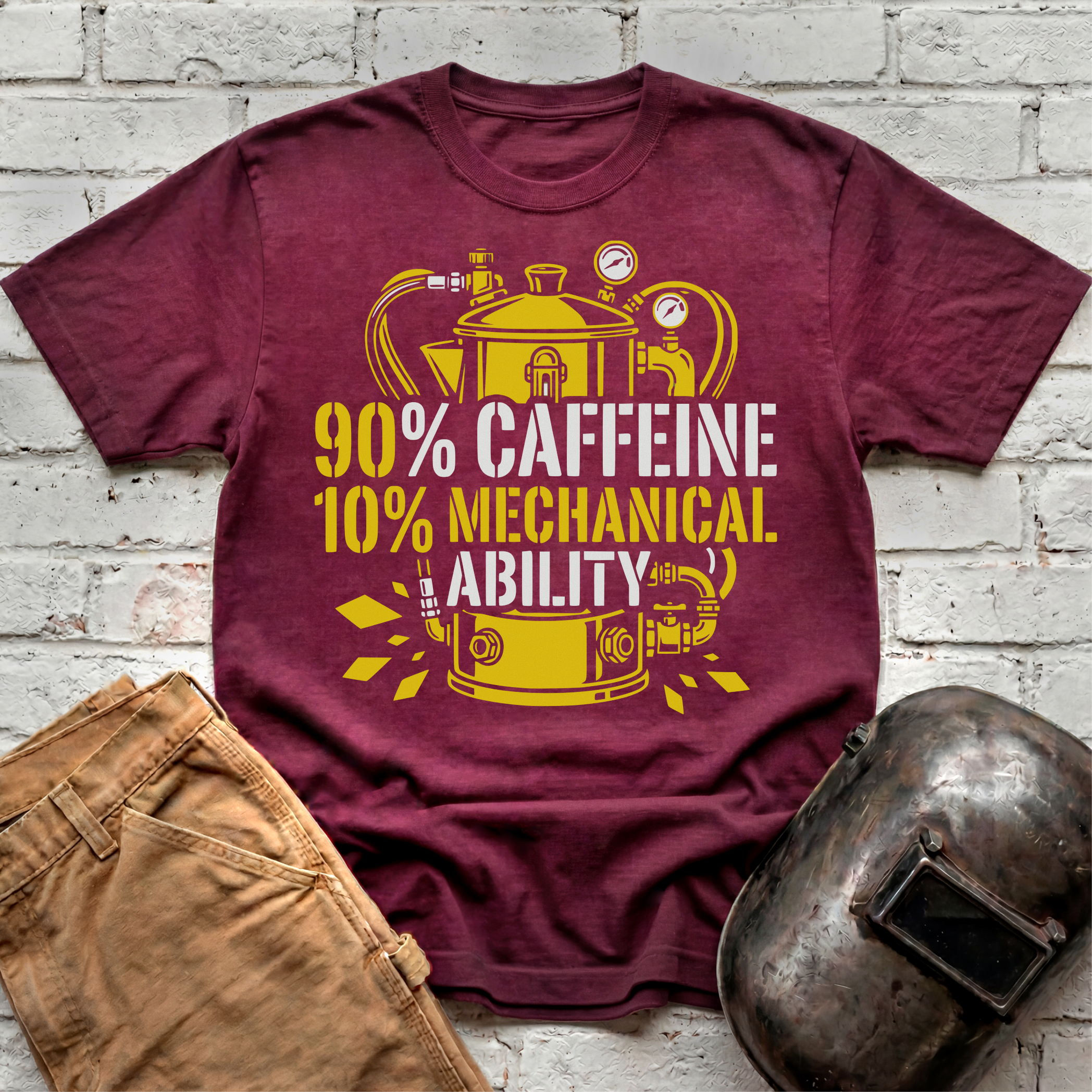 90% Caffeine 10% Mechanical Ability T-shirt