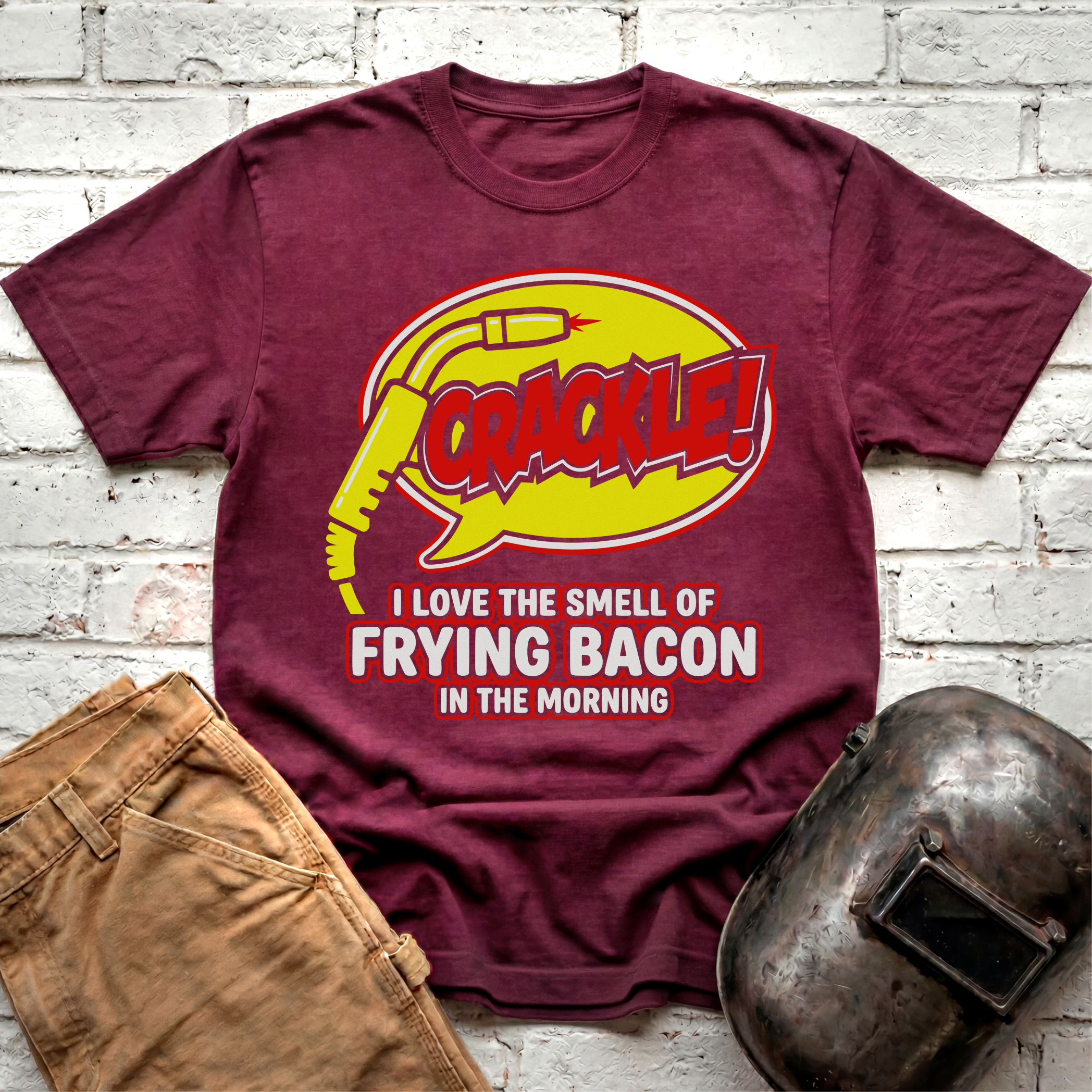 CRACKLE Frying Bacon T-shirt