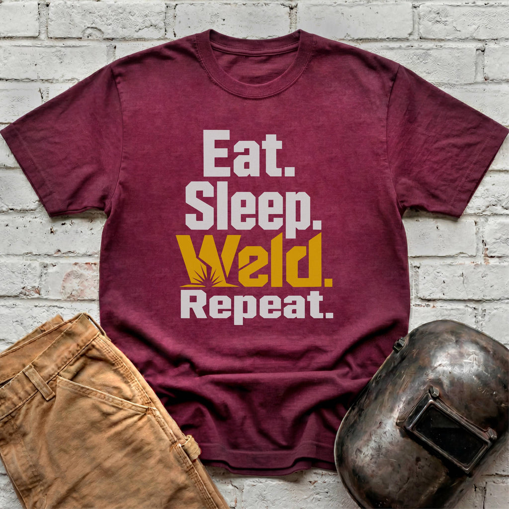Eat. Sleep. WELD. Repeat. T-shirt