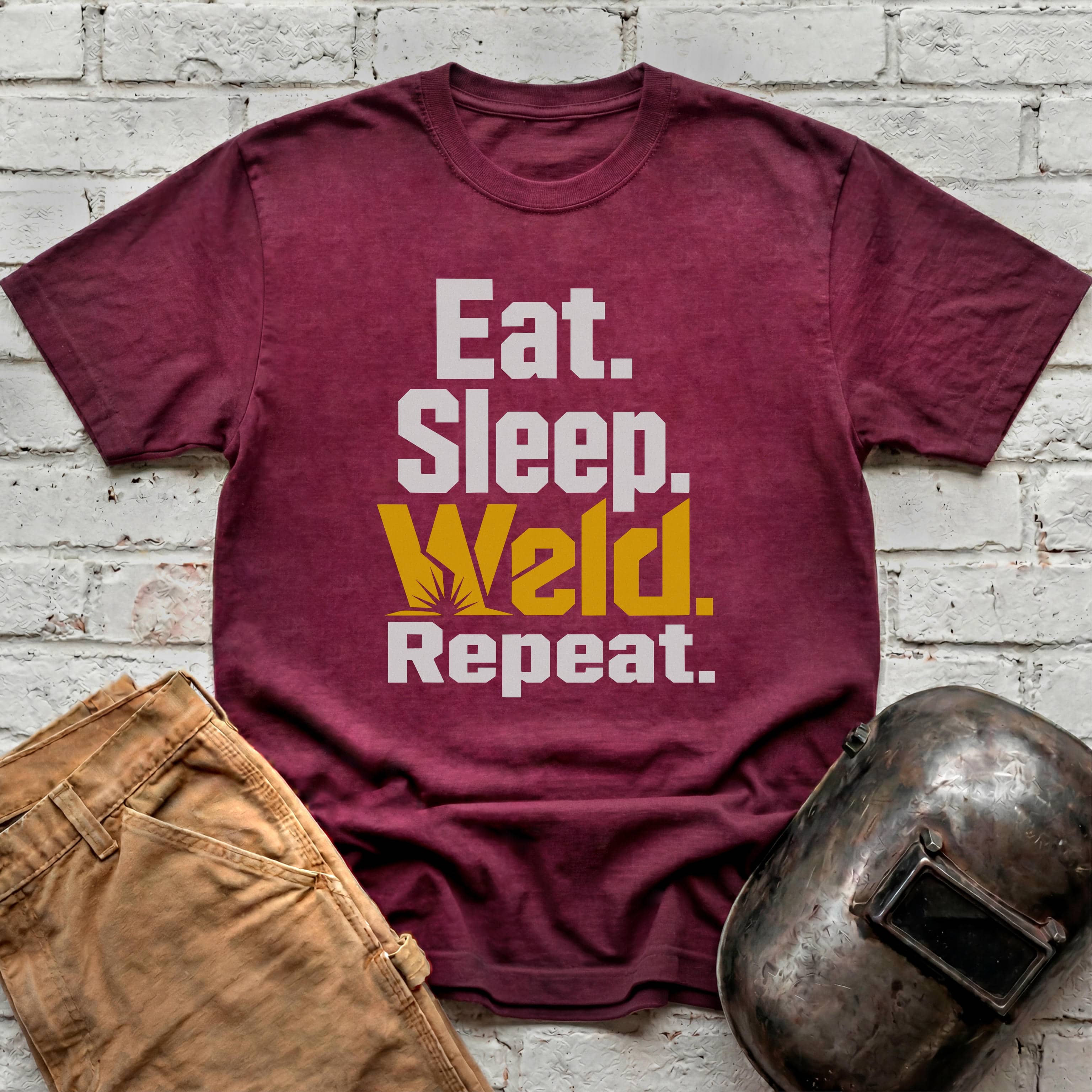 Eat. Sleep. WELD. Repeat. T-shirt