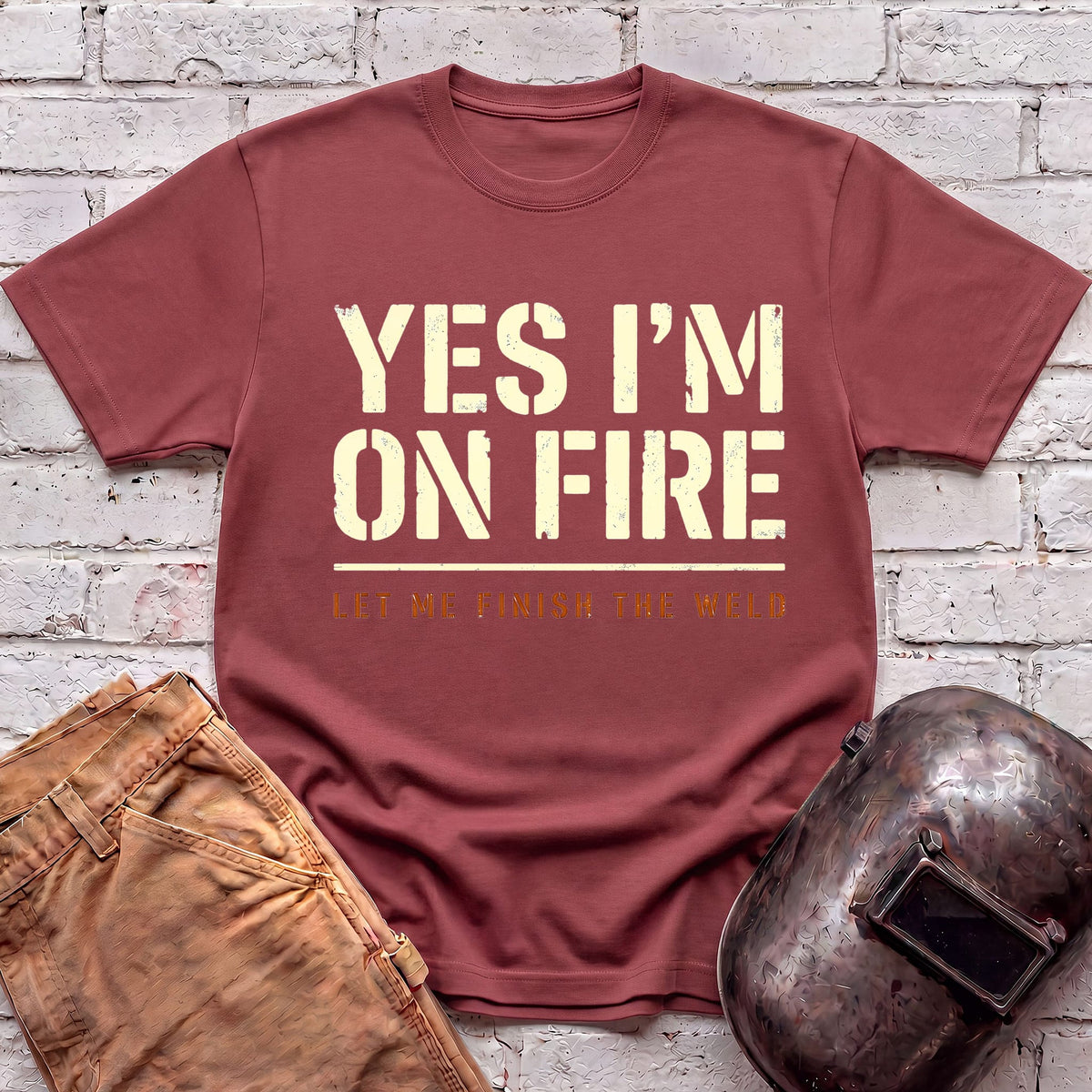 Let me finish the Weld T-shirt