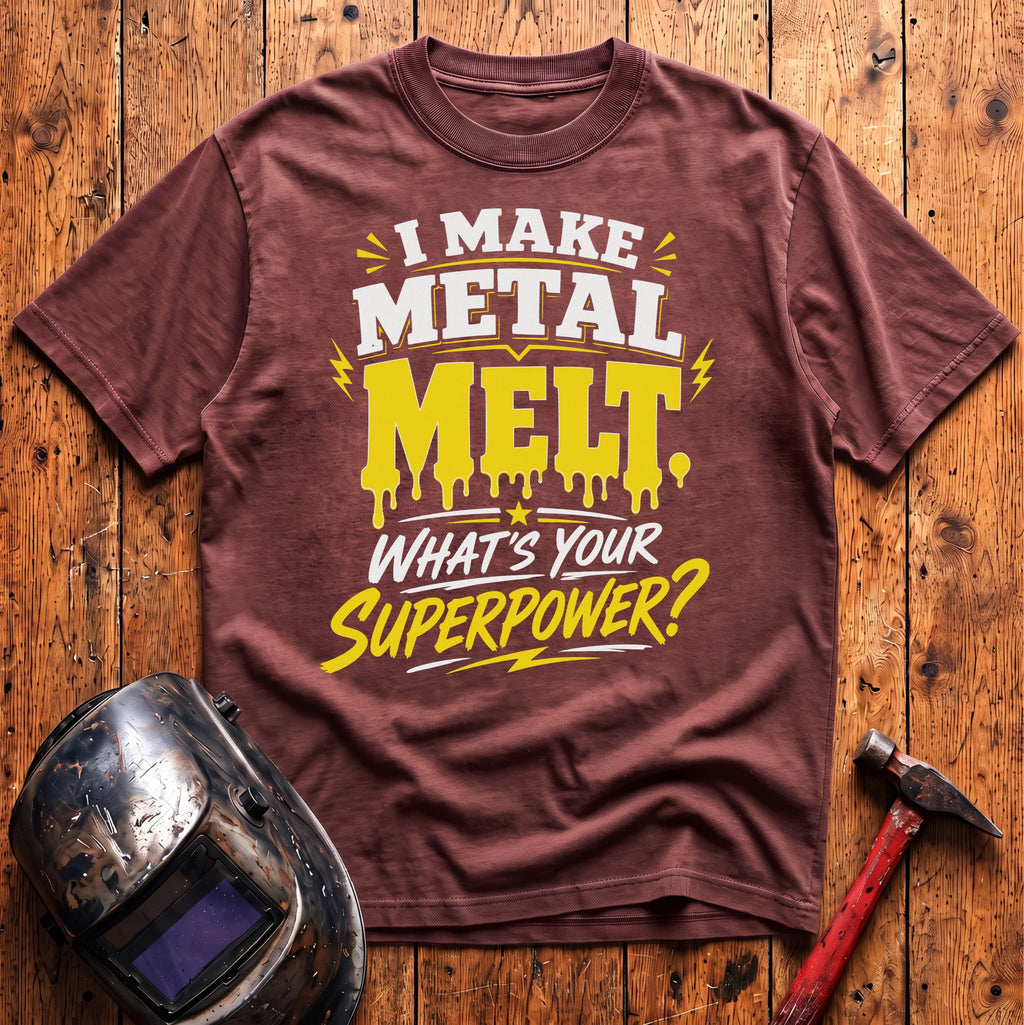 Melting Metal Superpower T-shirt