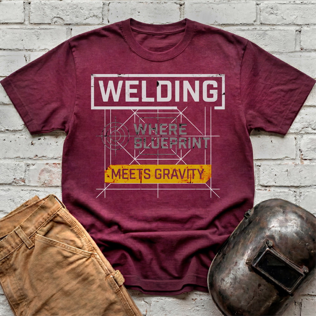 Where Blueprint Meets Gravity T-shirt