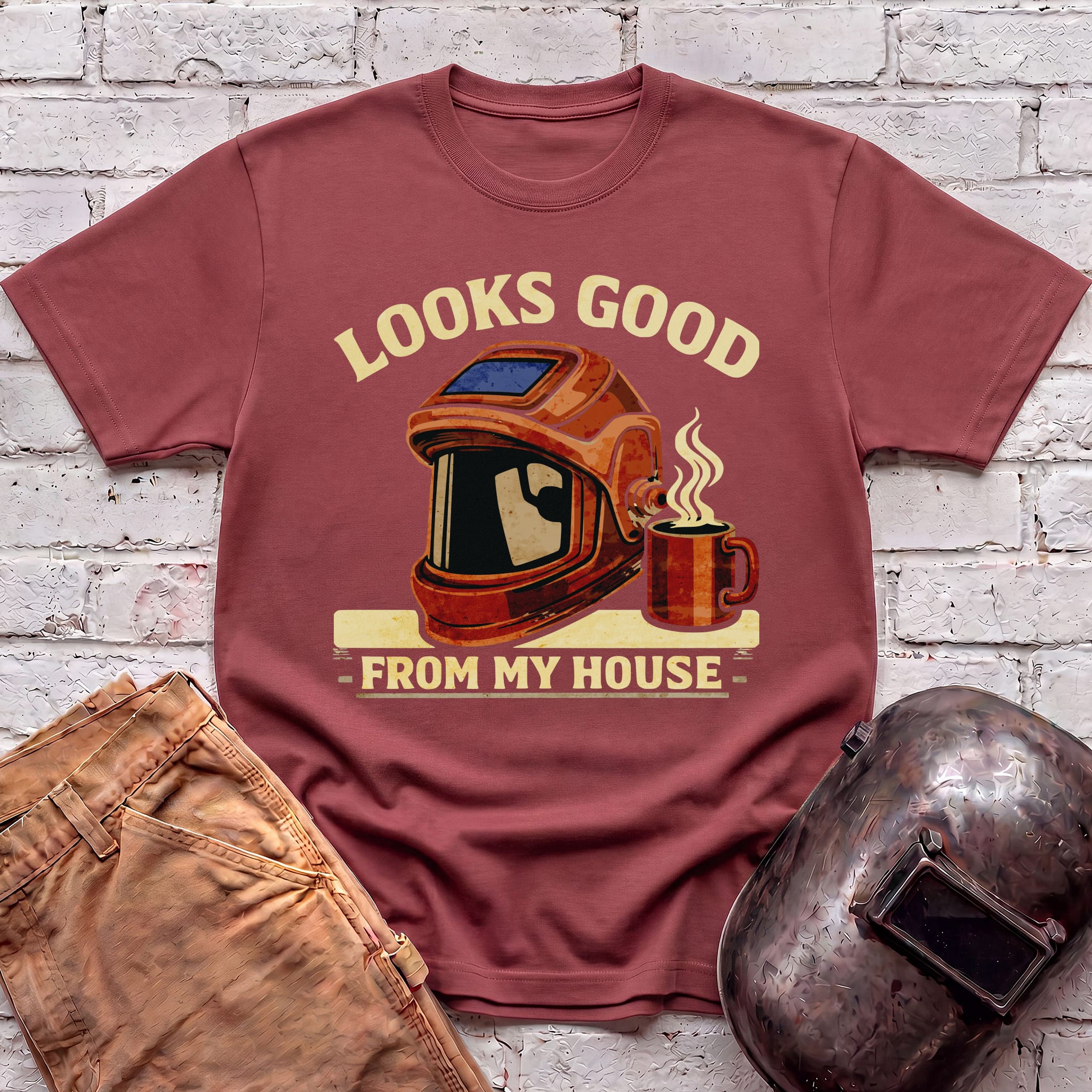 Looks good from my house with coffee T-shirt