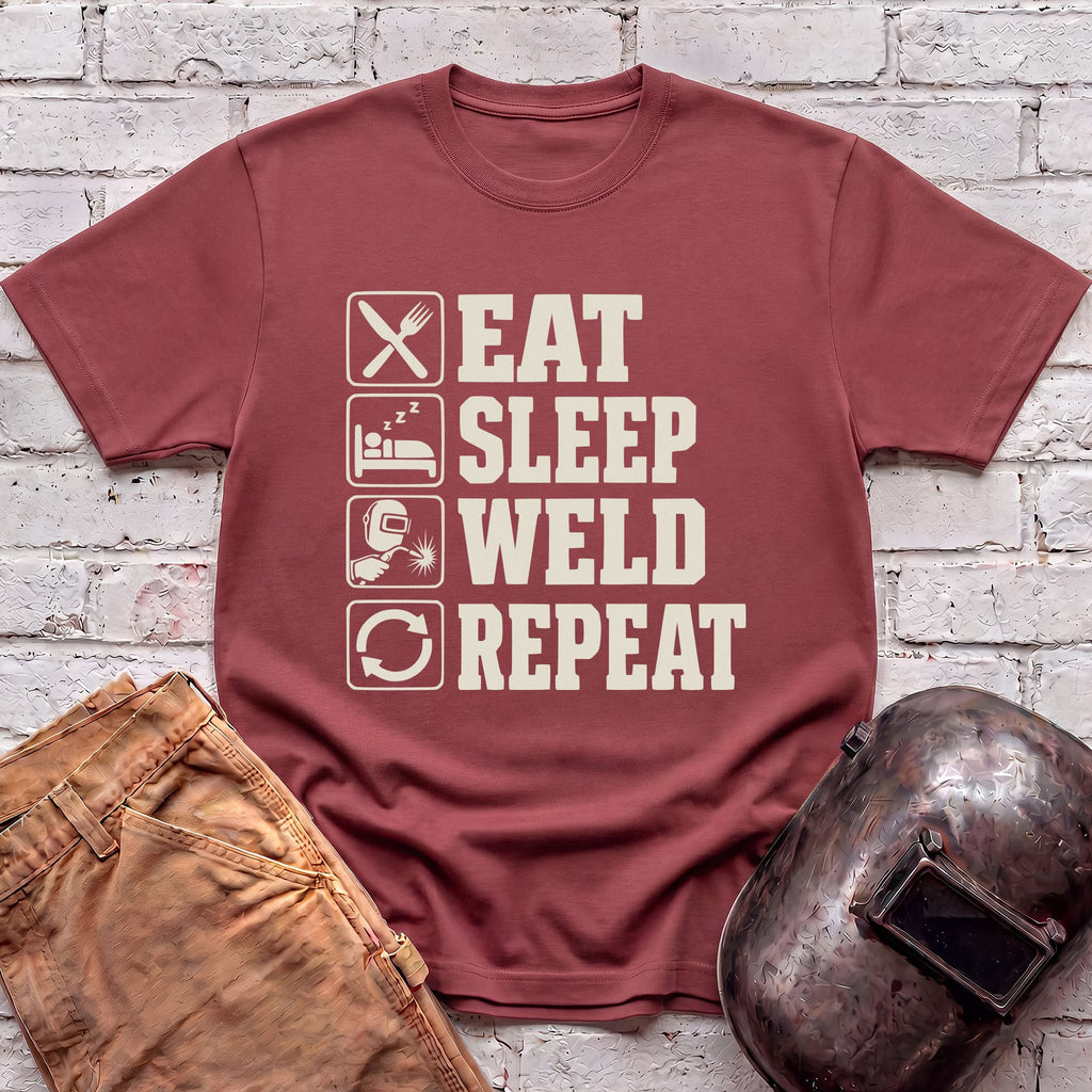 Eat. Sleep. WELD. Repeat. T-shirt