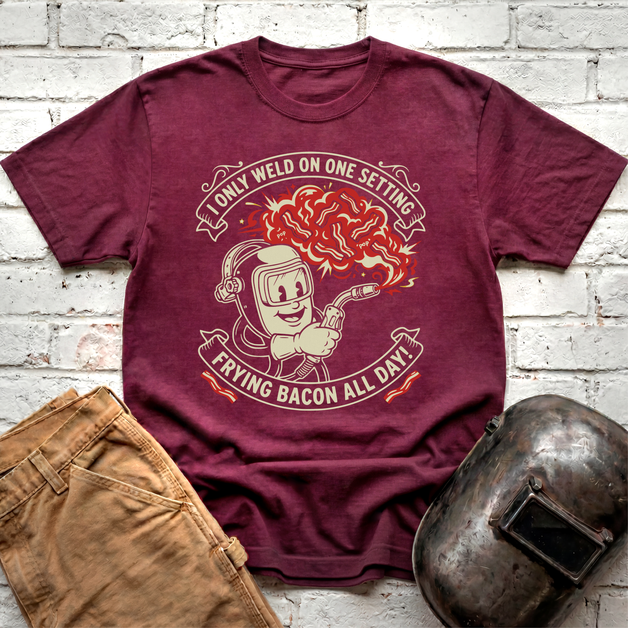 FRYING BACON All day T-shirt