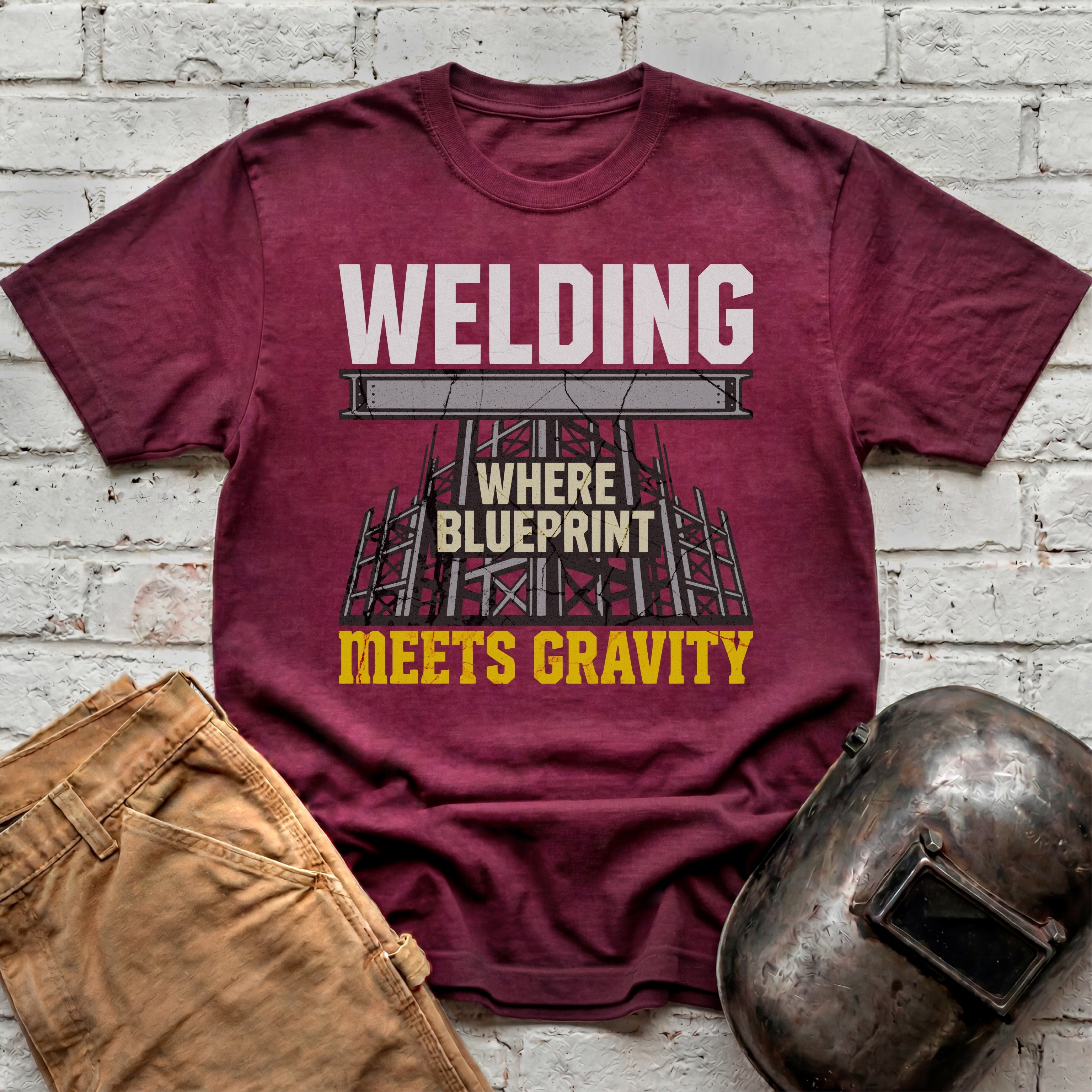Where Blueprint Meets Gravity T-shirt
