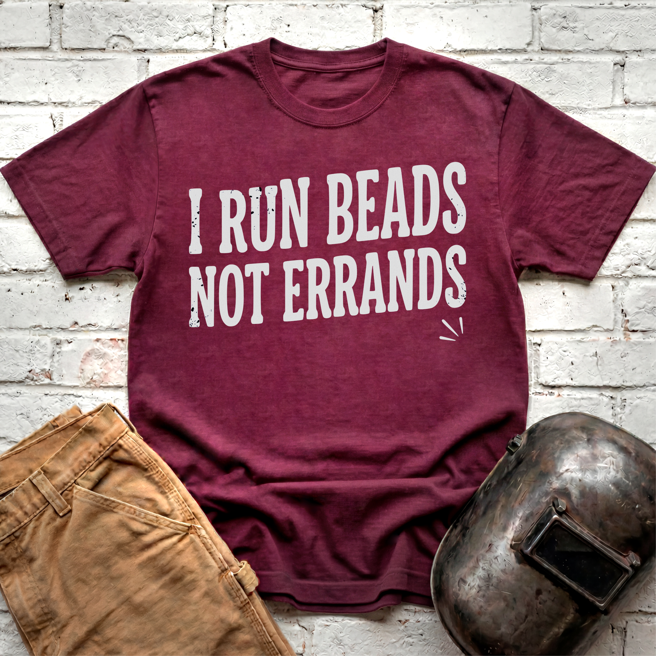 I run BEADS not errands T-shirt