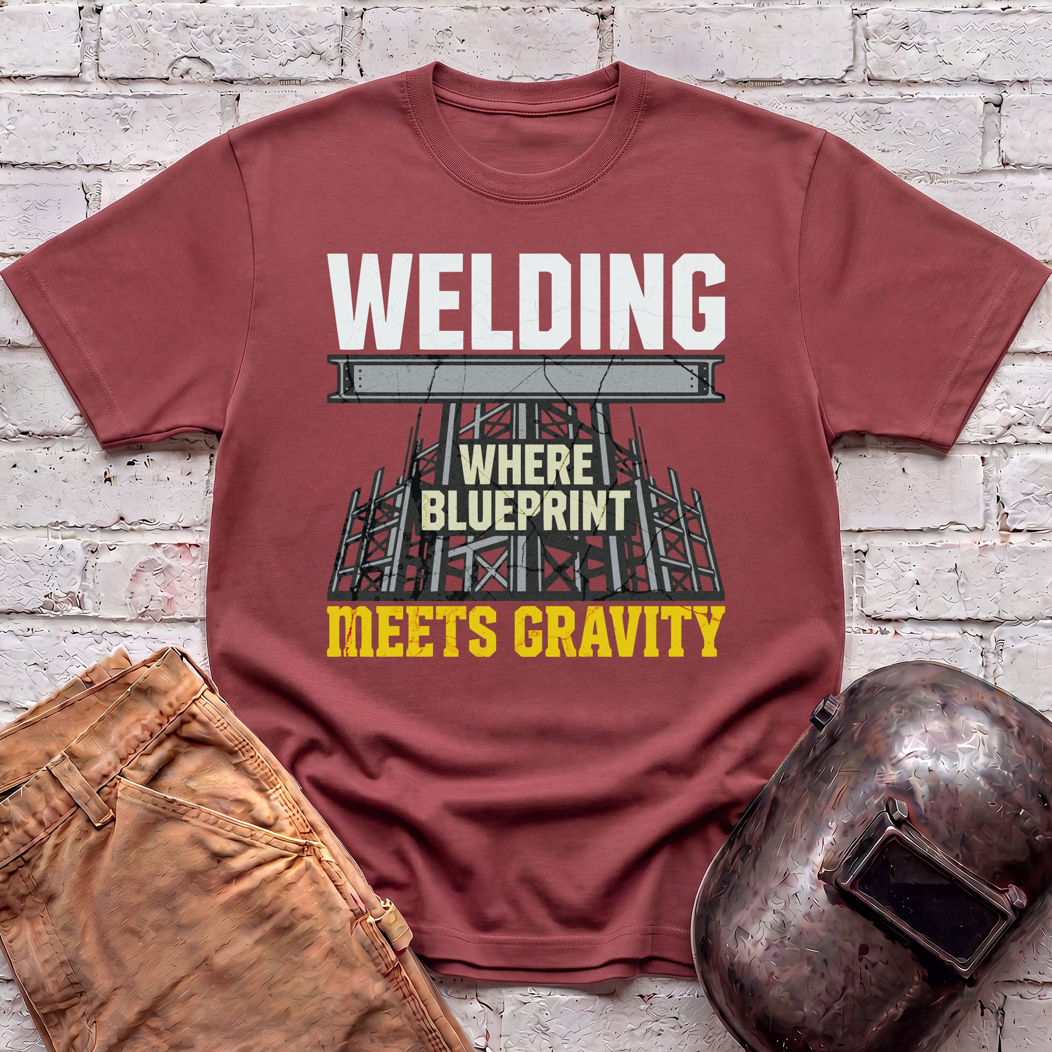 Where Blueprint Meets Gravity T-shirt