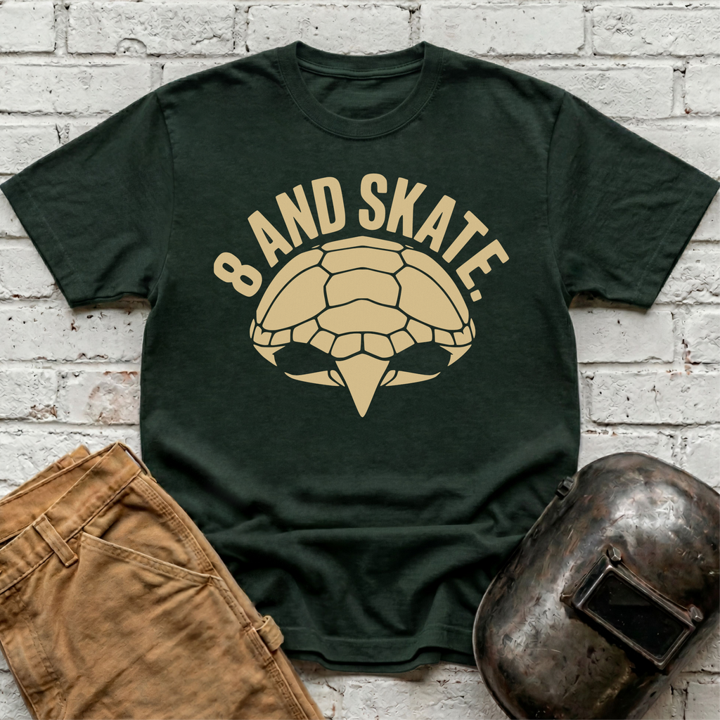 8 AND SKATE Turtle T-shirt
