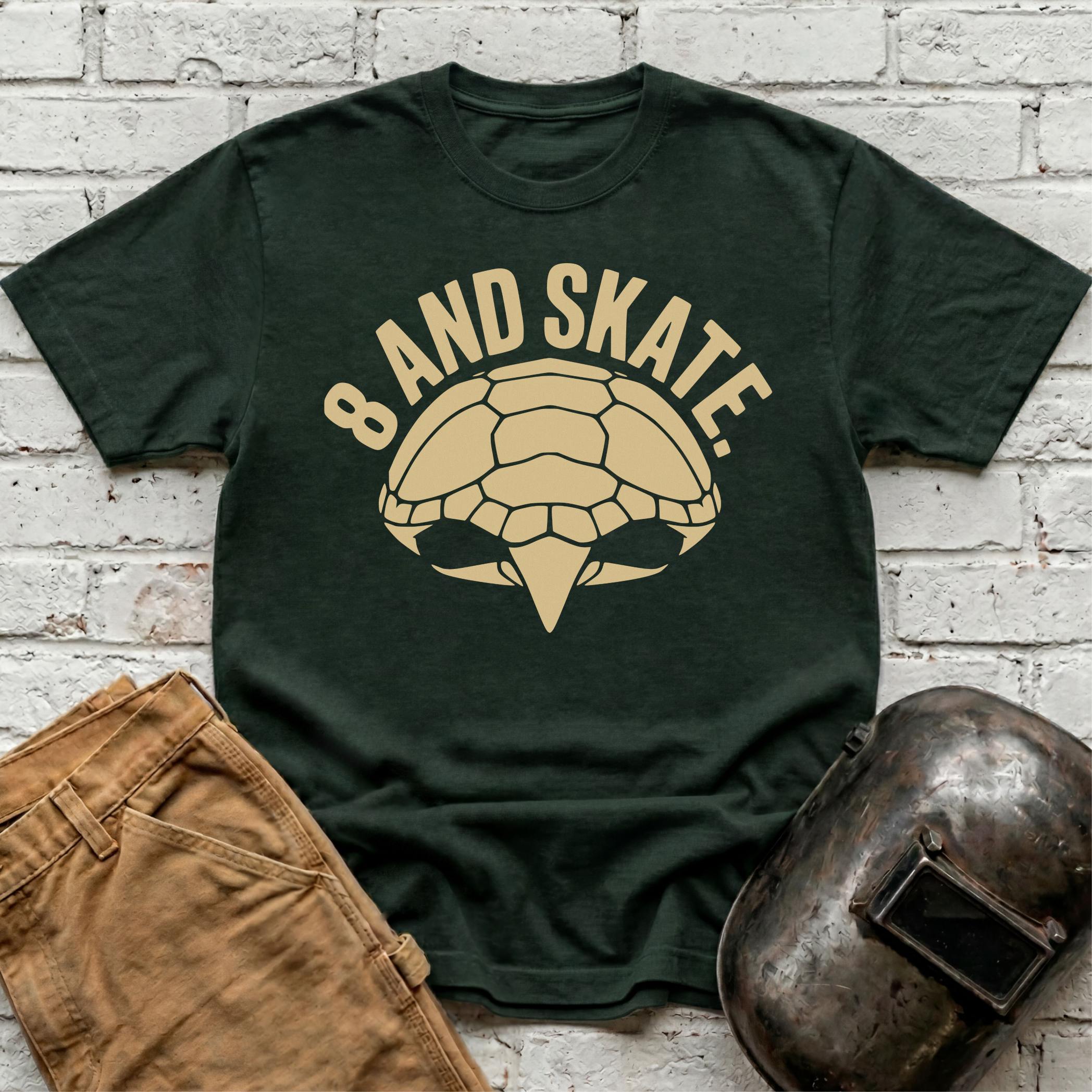 8 AND SKATE Turtle T-shirt