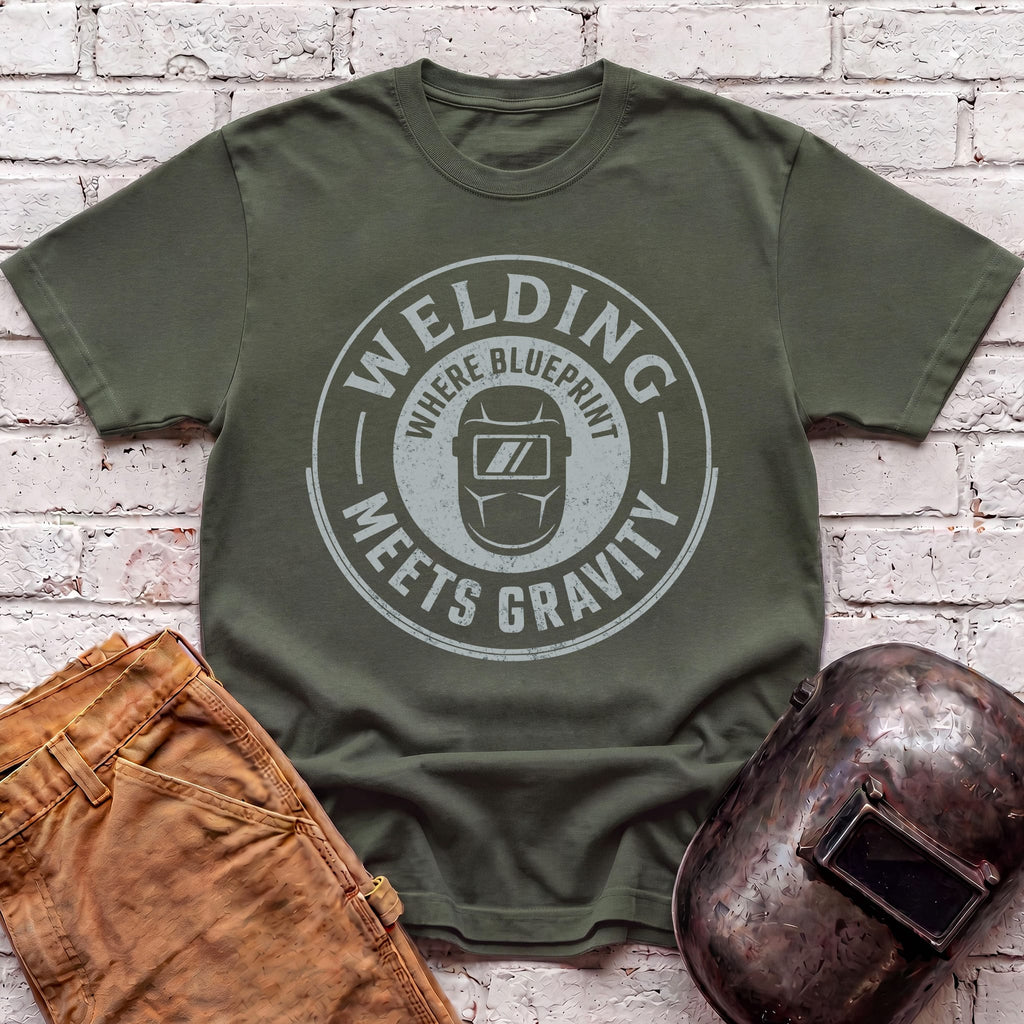 Where Blueprint Meets Gravity T-shirt