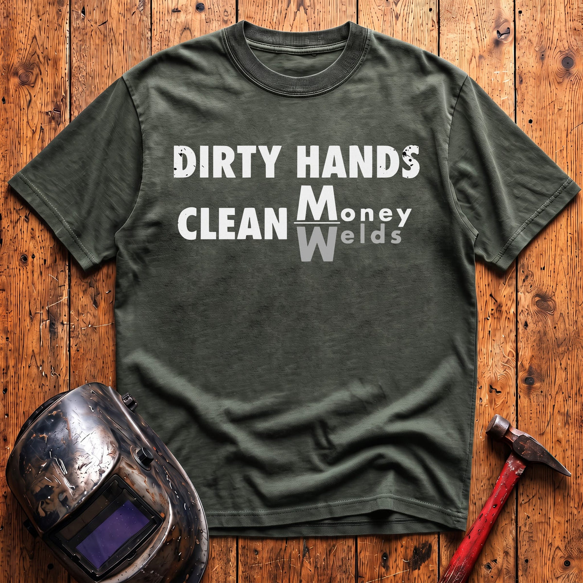 Dirty Hands Clean Money/Welds T-shirt