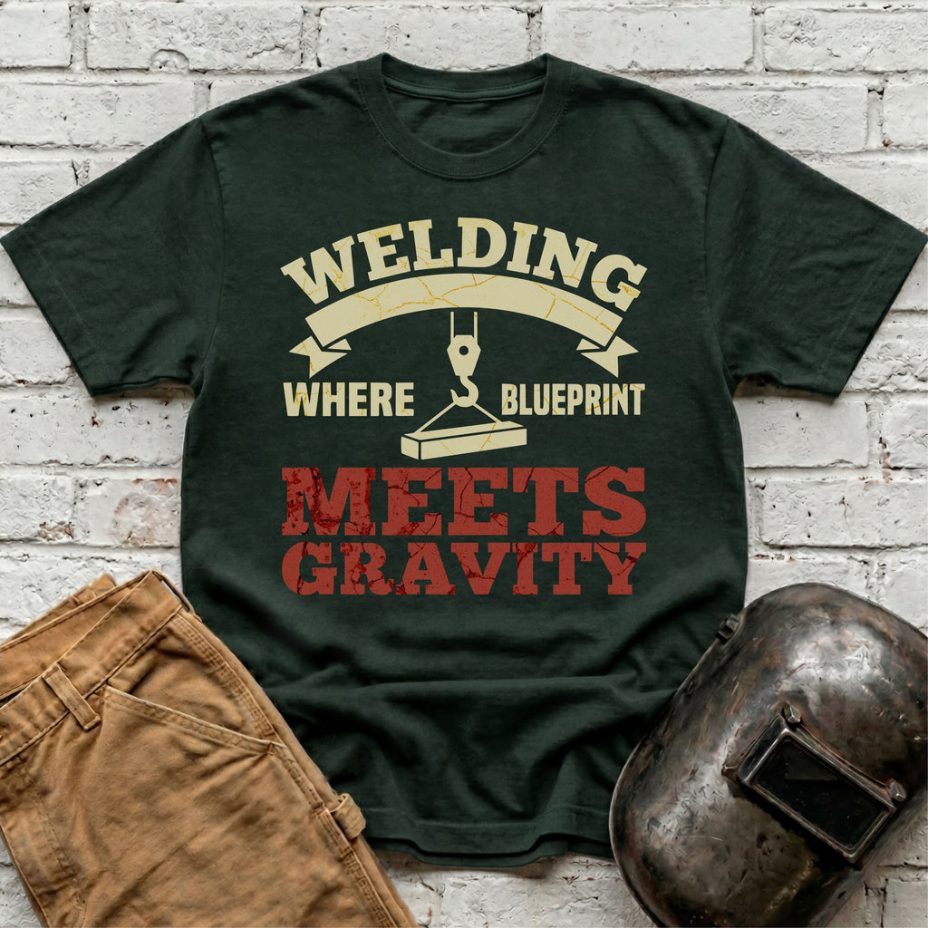 Where Blueprint Meets Gravity T-shirt